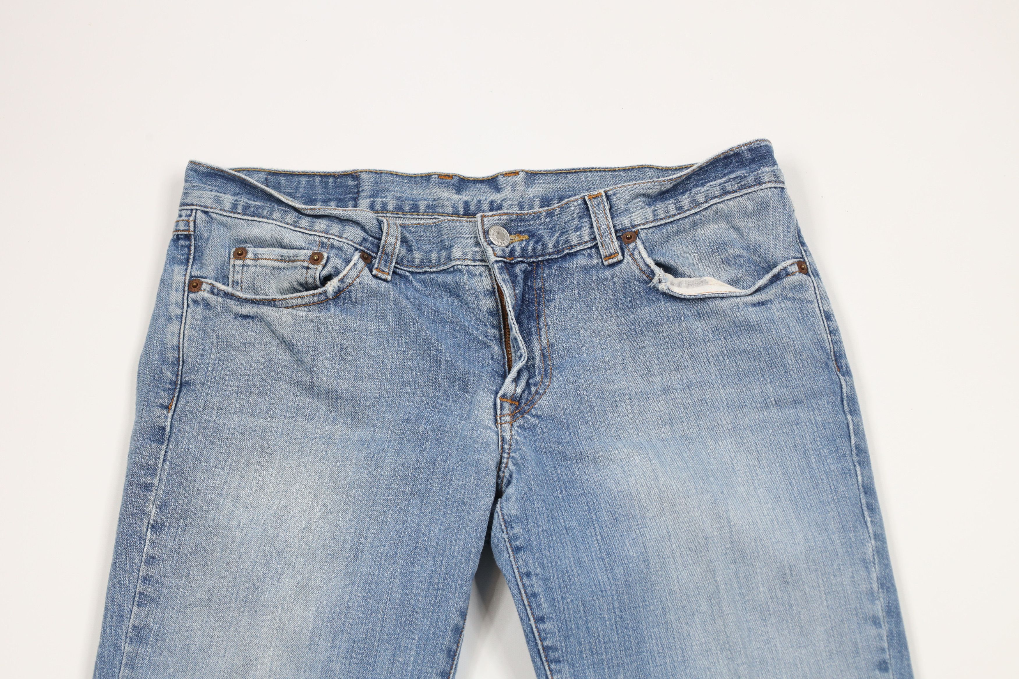 Lucky Brand × Vintage Vintage 90s Y2K Lucky Brand Flared Babydoll Denim Jeans USA Size 32" / US 10 / IT 46 - 2 Thumbnail