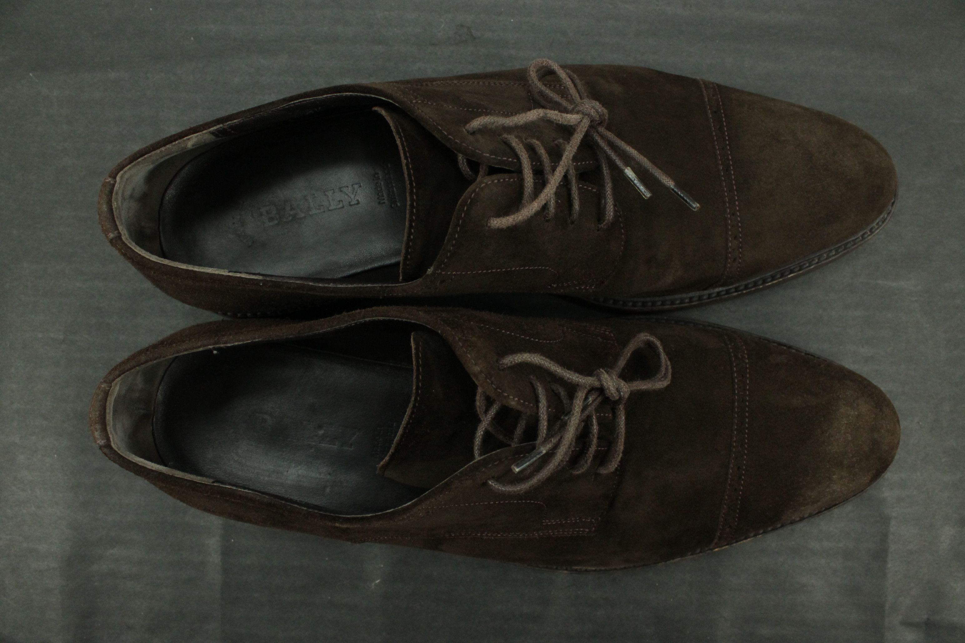 Bally Bally Switzerland Brown Suede Dress Shoes Derby Oxford Size US 9.5 / EU 42-43 - 5 Thumbnail