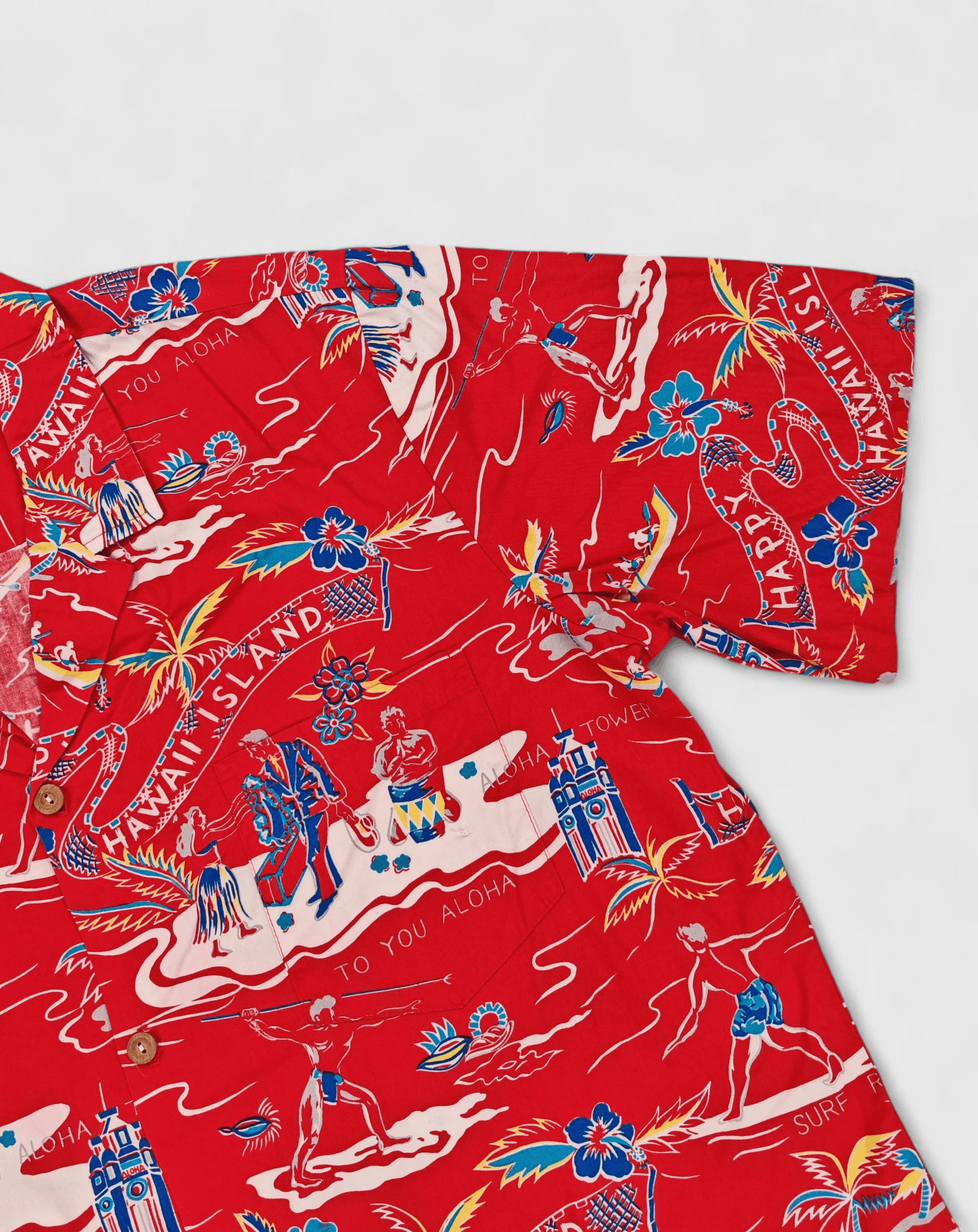 Vintage Vintage 1980s Paradise Found Hawaiian Shirt Size US L / EU 52-54 / 3 - 10 Thumbnail