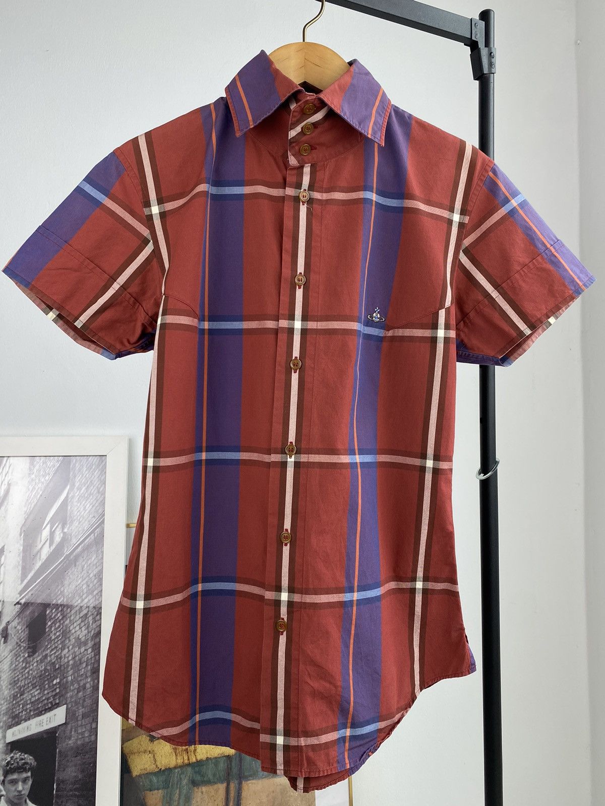 Vivienne Westwood Vivienne Westwood Man Plaid Slimfit Button Up Shirt Size US M / EU 48-50 / 2 - 1 Thumbnail