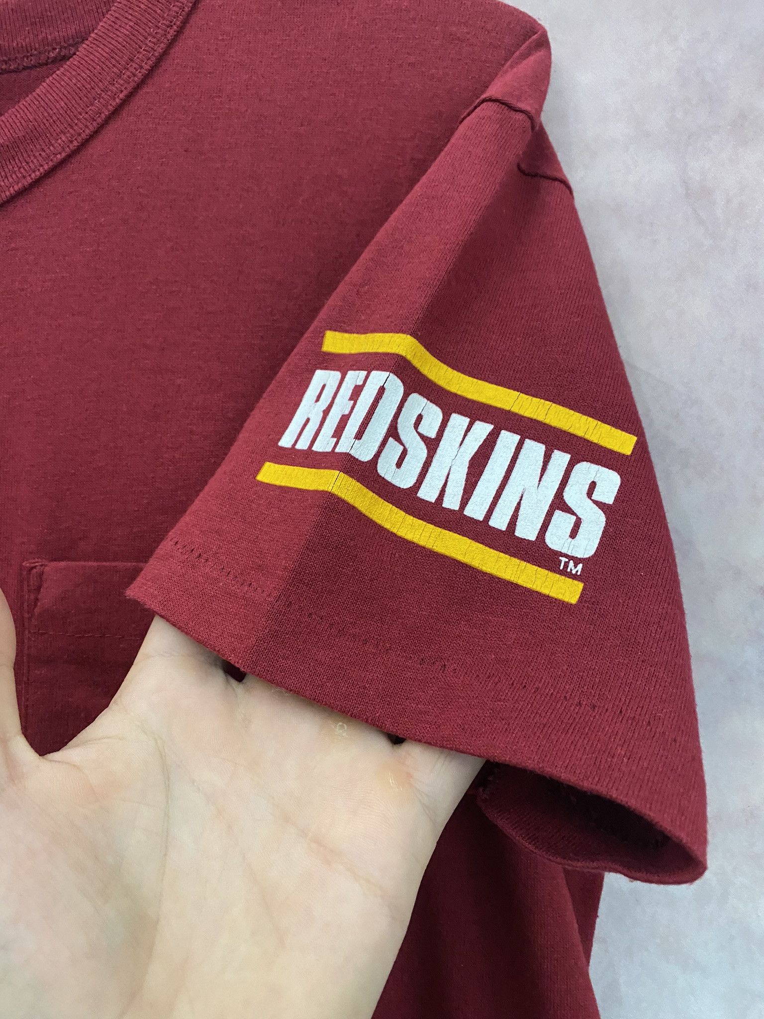 NFL × Vintage Washington NFL Redskins Advantage 1980-1990 Retro T-Shirt Size US L / EU 52-54 / 3 - 6 Thumbnail