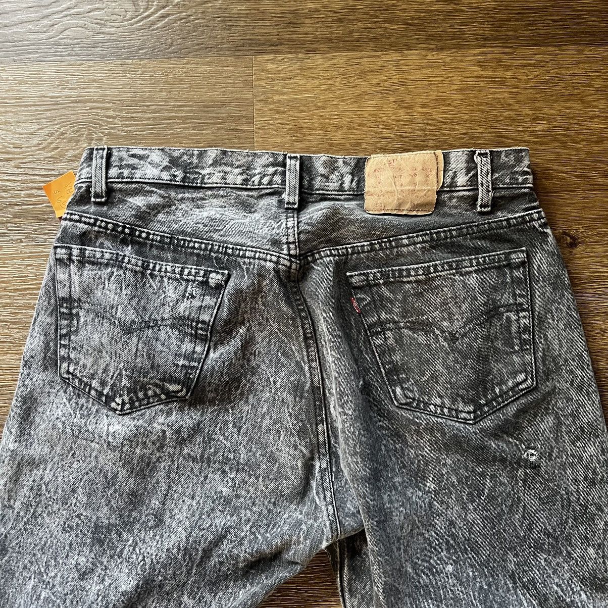 Levi's × Vintage Black Acid wash Vintage Levi's Size US 34 / EU 50 - 8 Thumbnail