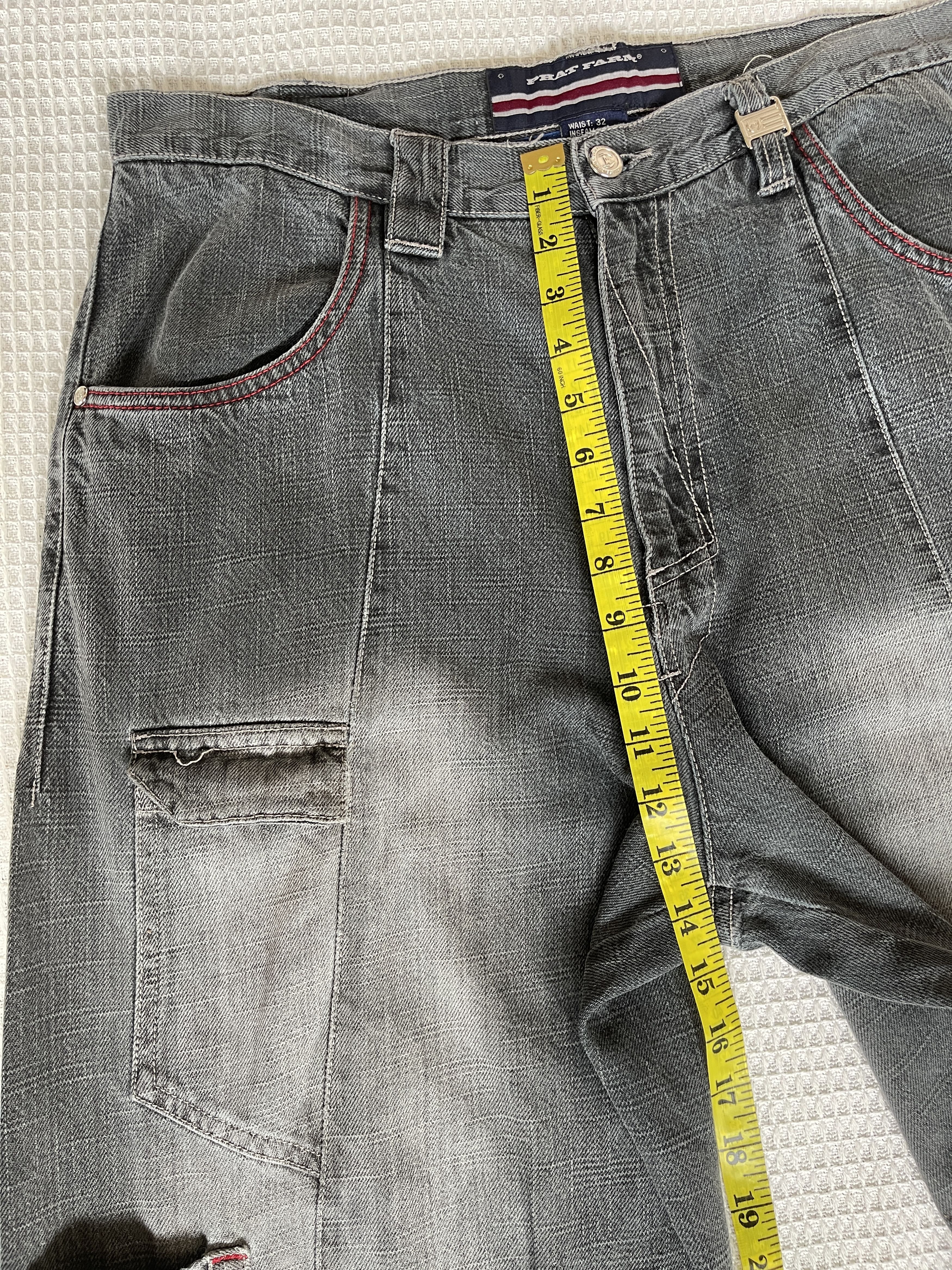 Phat Farm Vintage 90s🔥Phat Farm🔥Platform boots 9 Pockets Baggy Jeans Size US 34 / EU 50 - 5 Thumbnail