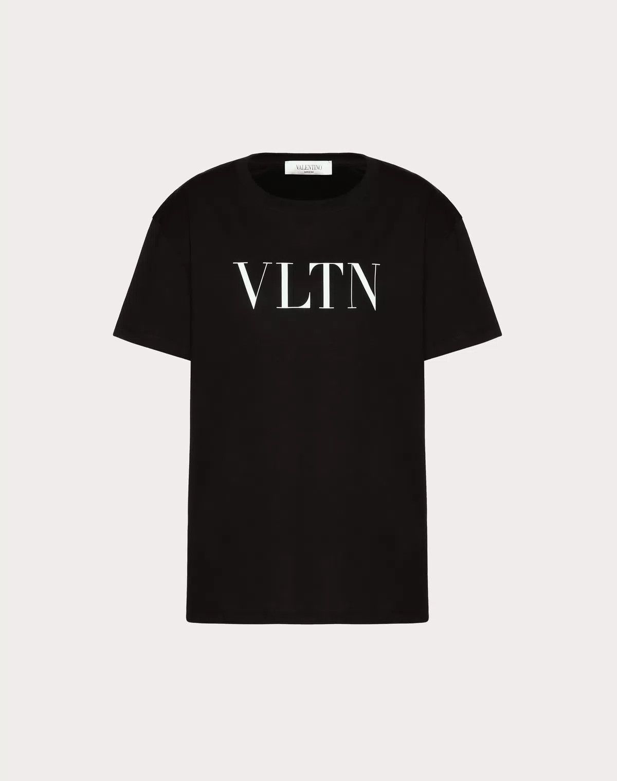 Valentino o1s1wg110625 Vltn Print T-Shirt in Black Size L / US 10 / IT 46 - 1 Preview