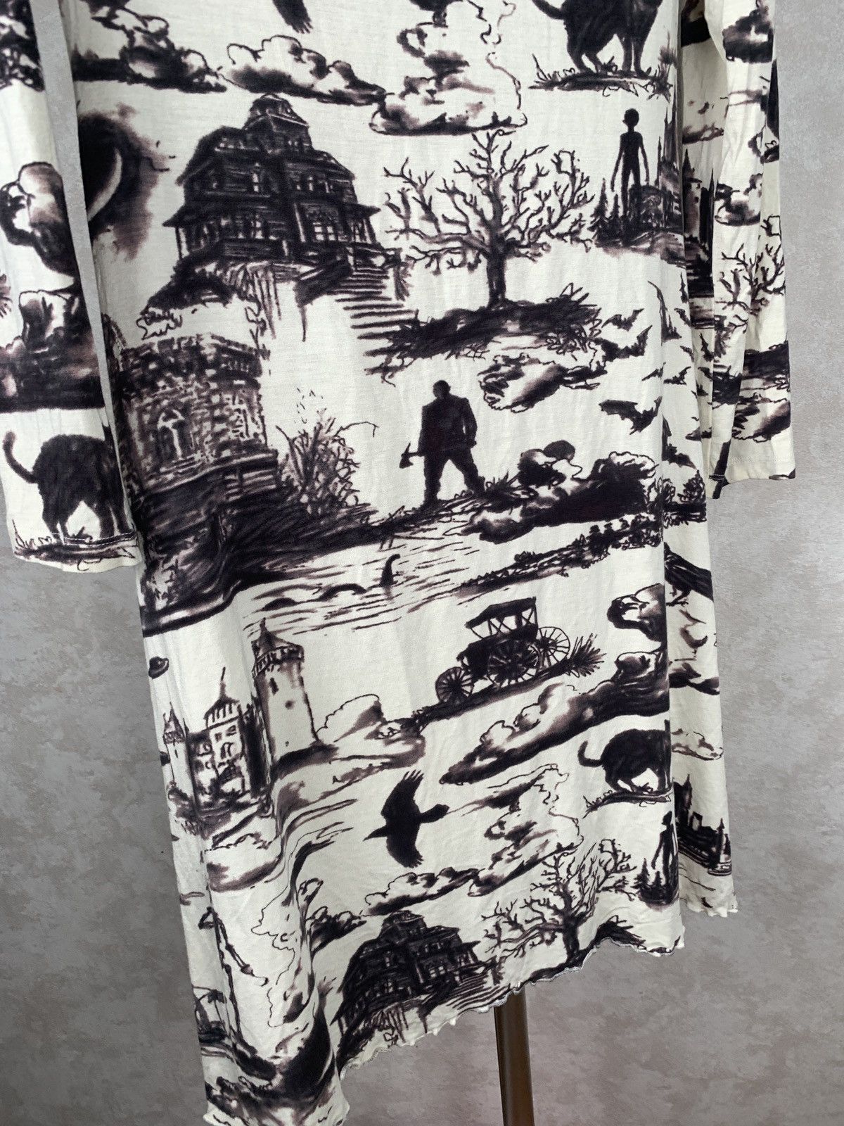 Jean Charles De Castelbajac × Vintage Jean Charles De Castelbajac Gothica Dress Size M / US 6-8 / IT 42-44 - 7 Thumbnail