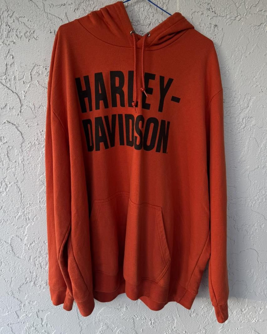 Harley Davidson Orange Harley Davidson Hoodie 2xl Size ONE SIZE - 4 Thumbnail