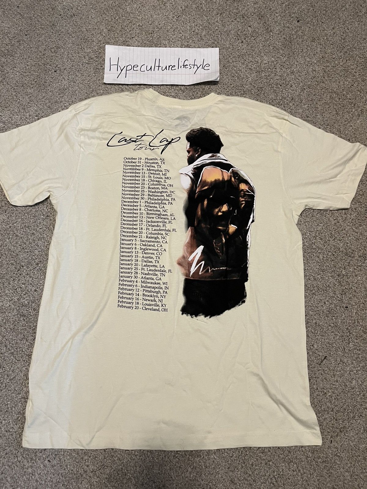 Rap Tees Rod Wave Last Lap Tour T-Shirt Size US L / EU 52-54 / 3 - 3 Thumbnail