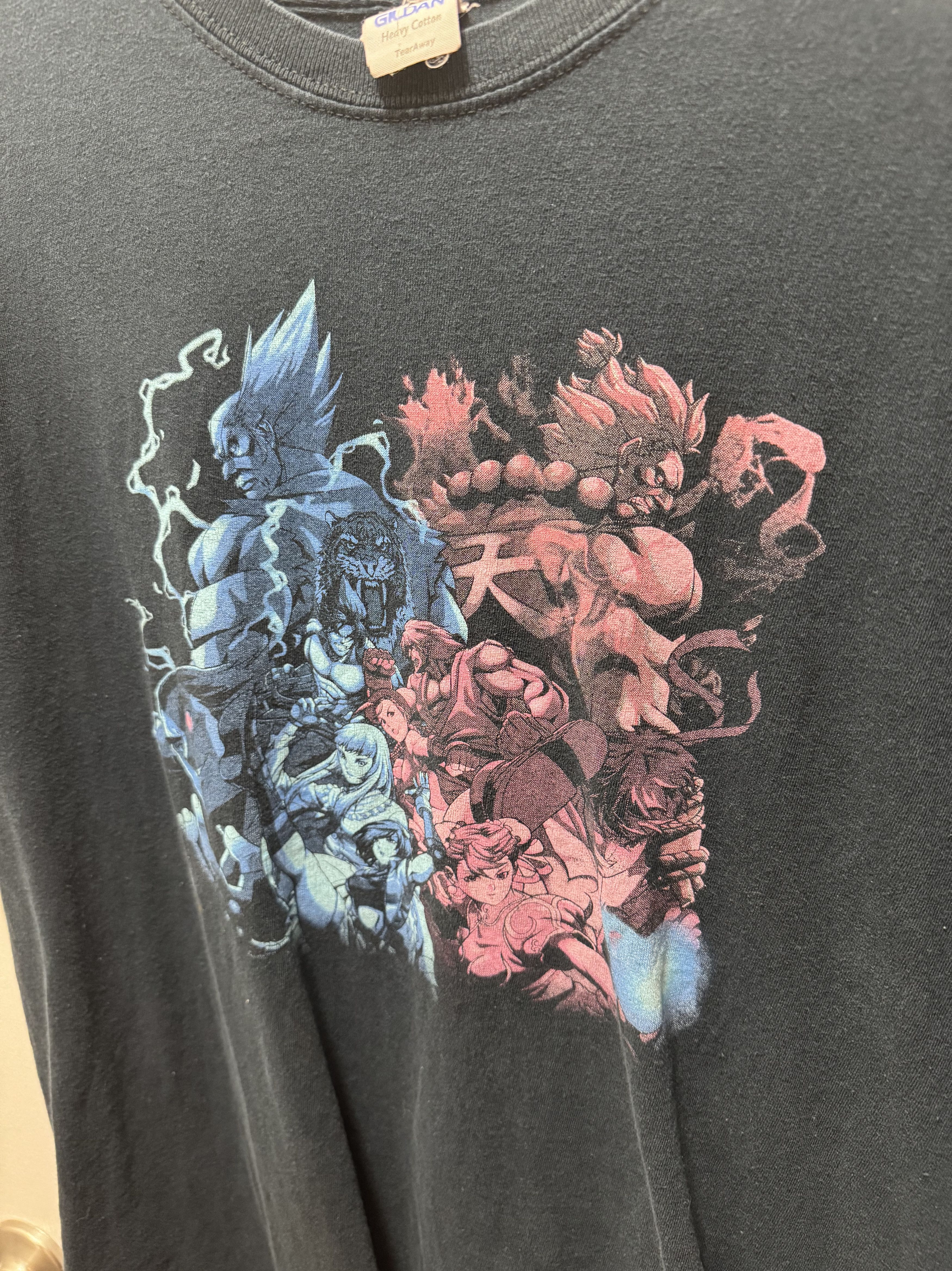 Gildan × Japanese Brand × Vintage Gildan Heavy Cotton Japanese Anime Blue Pink Vintage Size US XL / EU 56 / 4 - 4 Thumbnail