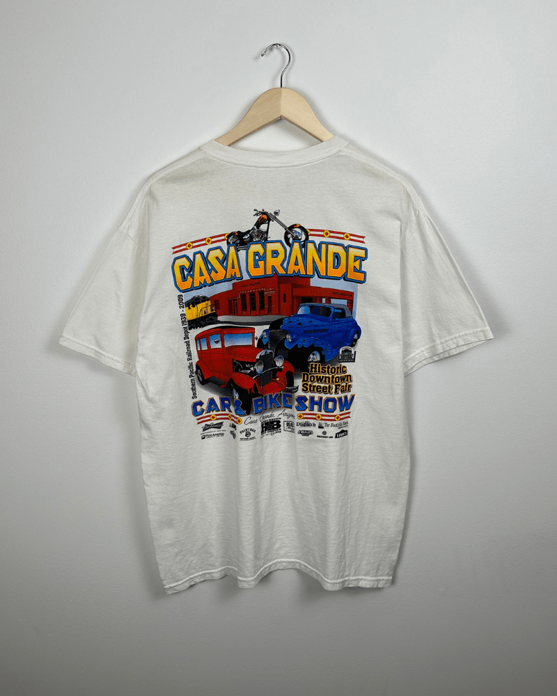 Vintage 2012 Casa Grande Arizona Car & Bike Show T-Shirt - Large Size US L / EU 52-54 / 3 - 6 Thumbnail