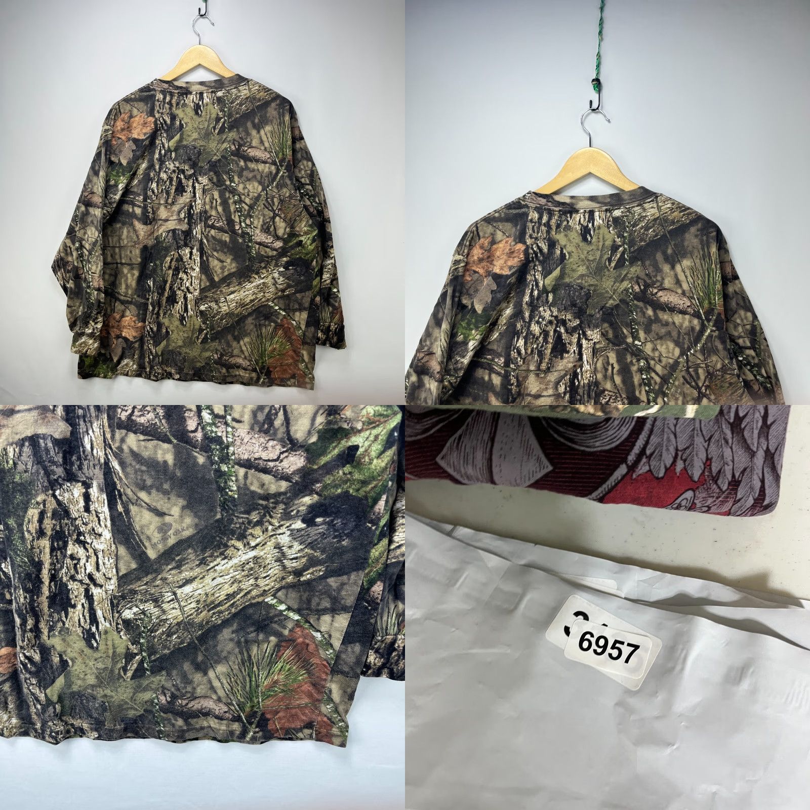 Realtree VINTAGE Realtree Camouflage Long Sleeve Shirt 2XL Men Green T-Shirt Size US XXL / EU 58 / 5 - 8 Thumbnail