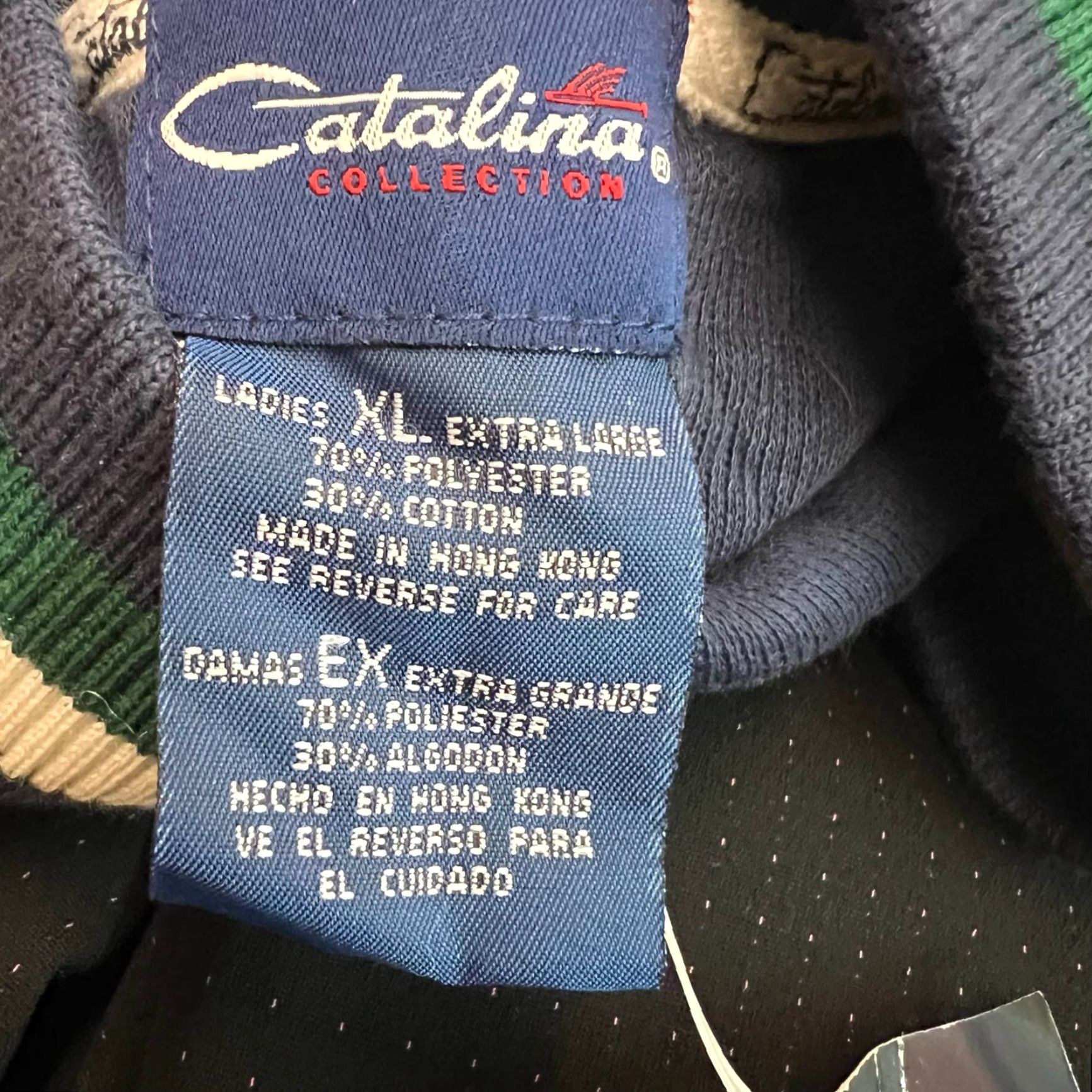 Catalina Catalina Brand Catalina Quilted Full Zip Golf Jacket Women Size XL Blue Knit Trim Size XL / US 12-14 / IT 48-50 - 7 Thumbnail