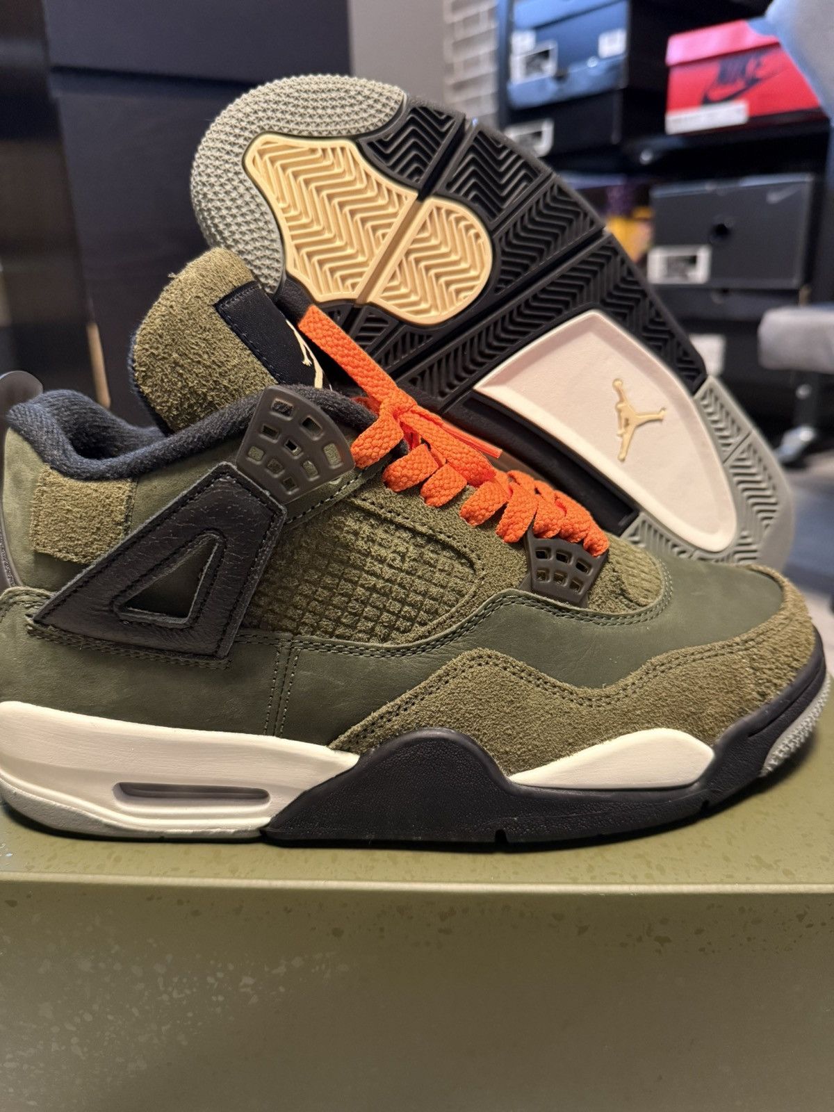 Nike Air Jordan 4 Craft “Olive” Size 9 Size US 9 / EU 42 - 1 Thumbnail