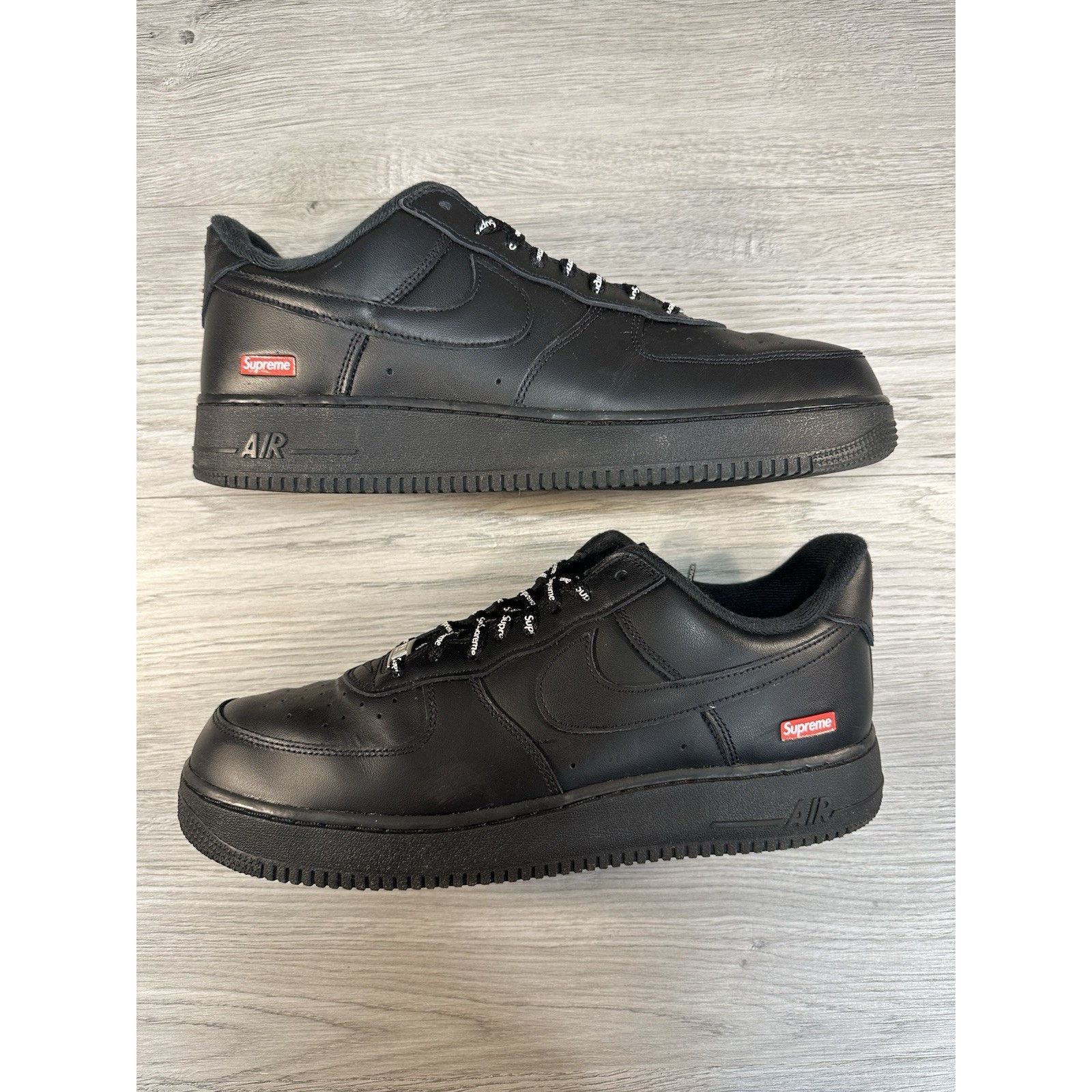 Nike Nike Air Force 1 Low x Supreme Box Logo - Black - Size 12 Size US 12 / EU 45 - 2 Thumbnail