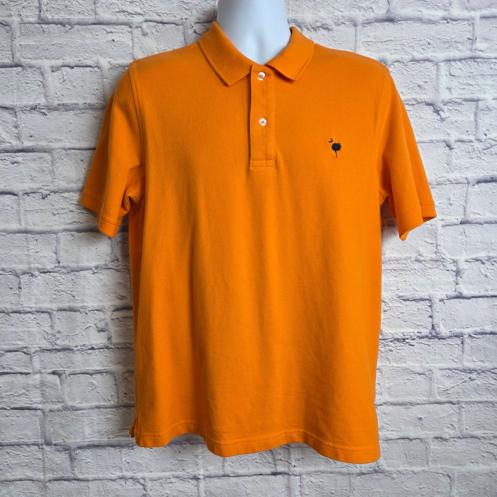 Lands' End Lands' End Mens Medium Orange Polo Shirt SC Palmetto Tree Size US M / EU 48-50 / 2 - 2 Thumbnail