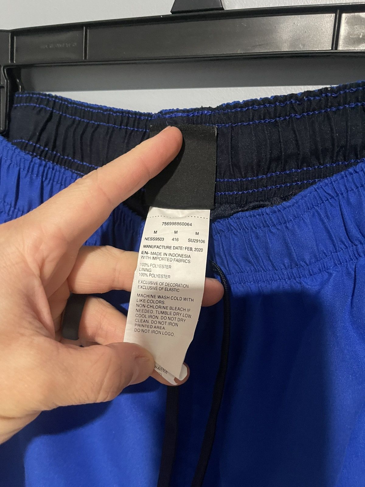 Nike Nike Swim Shorts Men’s Sz M Swimming Trunks Blue Drawstring Size US 30 / EU 46 - 8 Thumbnail