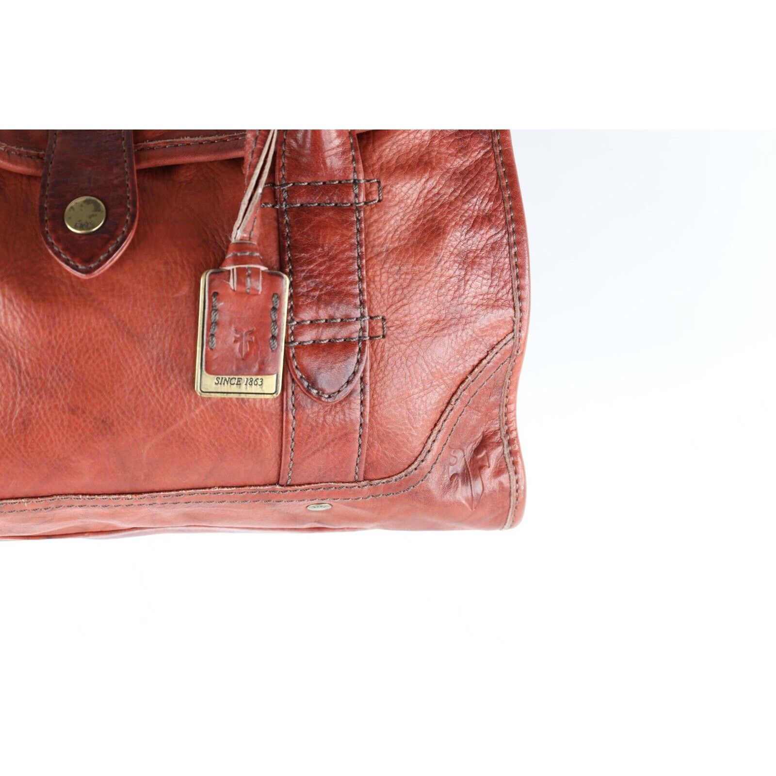 Frye Frye Distressed Italian Leather Boho Chic Shoulder Bag Size ONE SIZE - 3 Thumbnail
