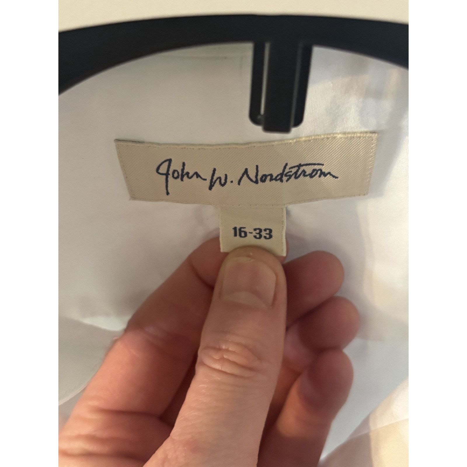 Nordstrom John Nordstrom Dress Shirt Men White Long Sleeve French Cuff Size US M / EU 48-50 / 2 - 2 Thumbnail