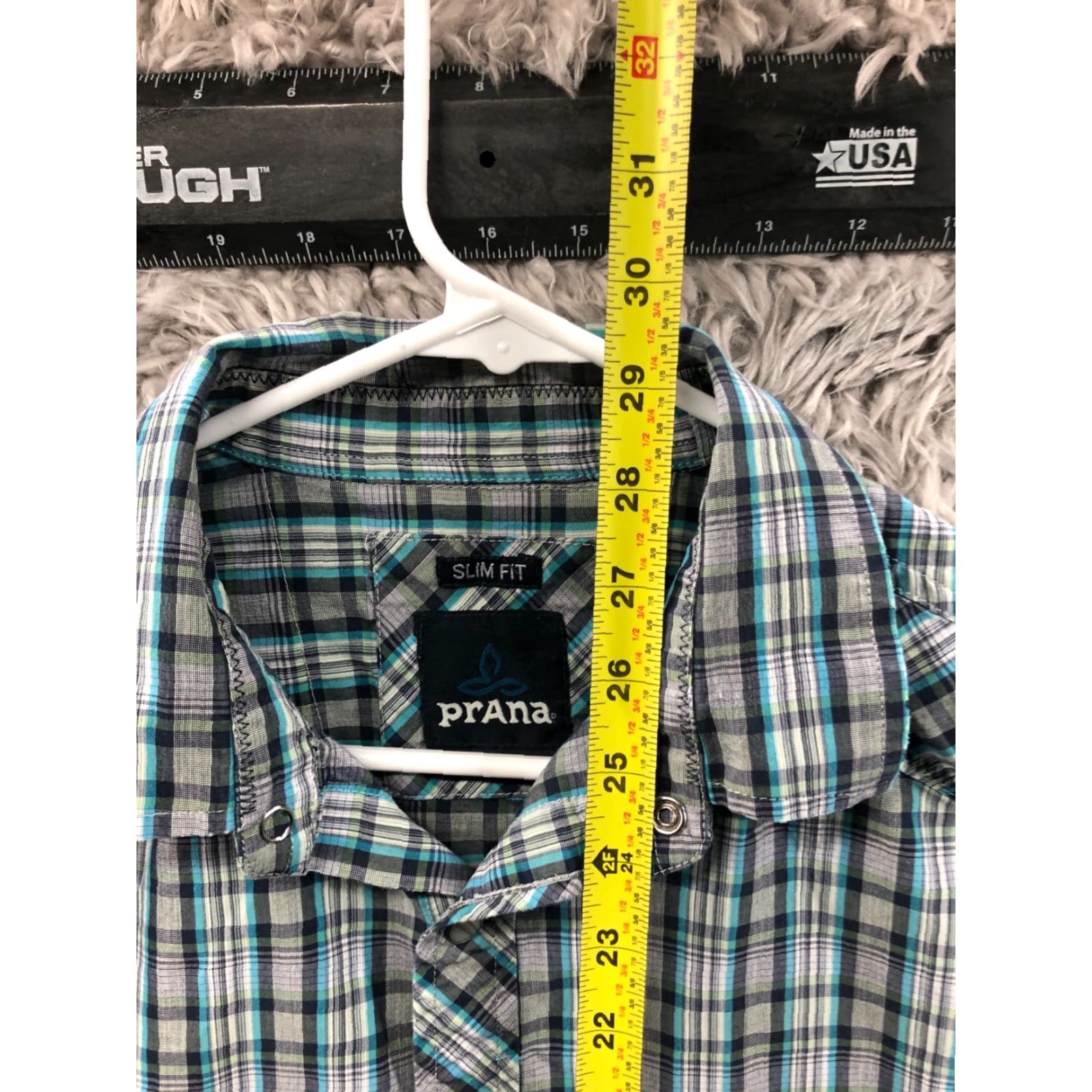 Prana Prana Slim Fit Shirt M Mens Long Sleeve Striped Multicolor Button-Up Size US M / EU 48-50 / 2 - 5 Thumbnail