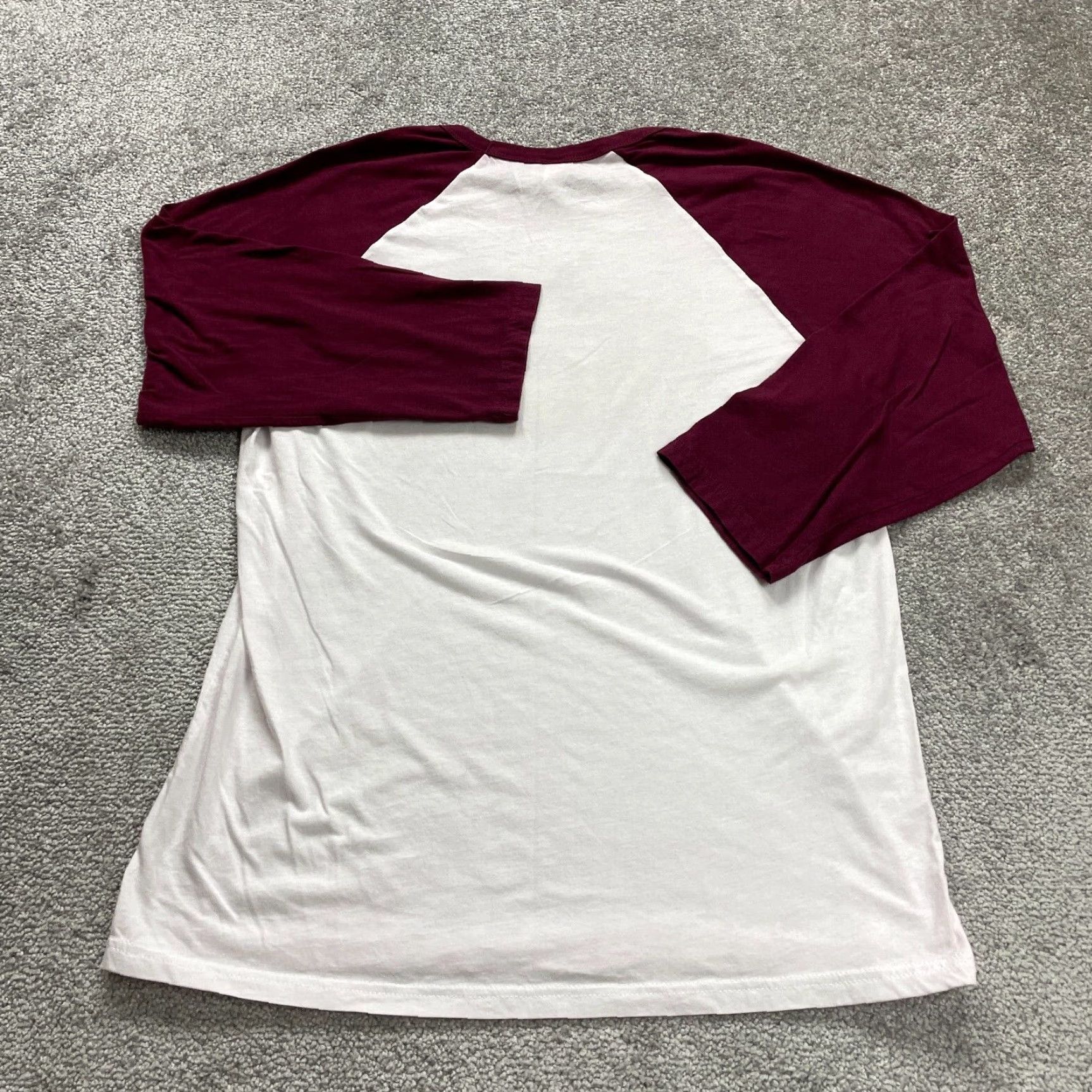 Vintage Bella + Canvas Crew Neck T-Shirt Mens Large White Long Sleeve Tee Raglan Size US L / EU 52-54 / 3 - 2 Thumbnail