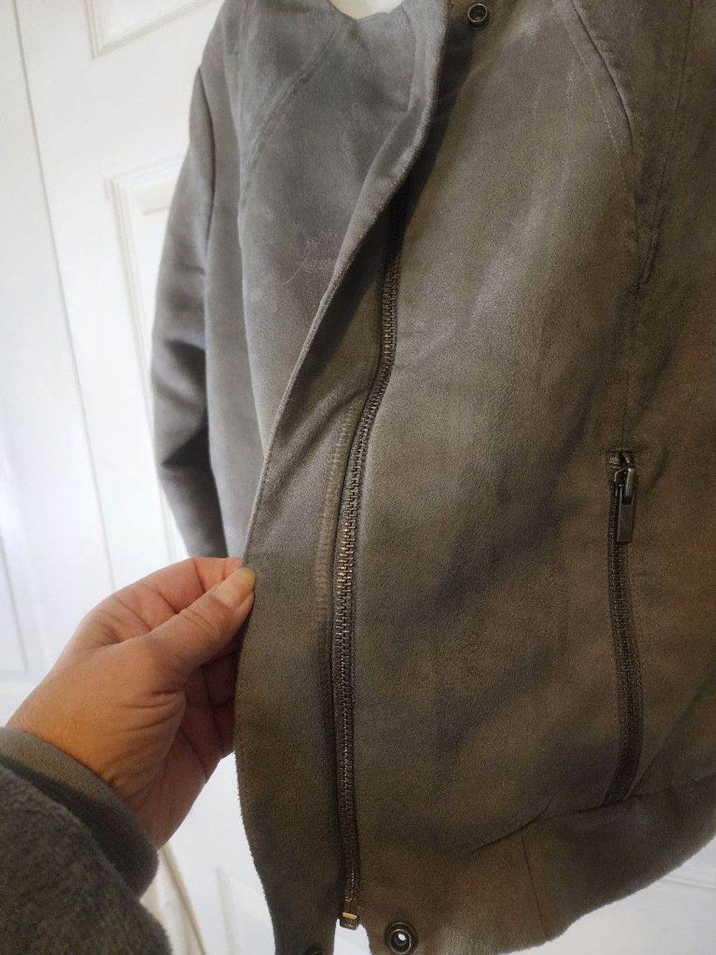 Worthington Worthington Gray Ultrasuede Jacket Size XL / US 12-14 / IT 48-50 - 5 Thumbnail