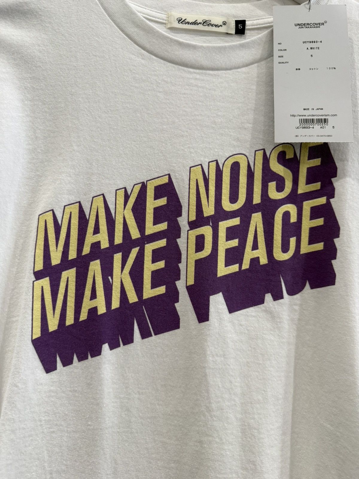 Undercover Make Noise Make Peace Tee Size US XL / EU 56 / 4 - 1 Thumbnail
