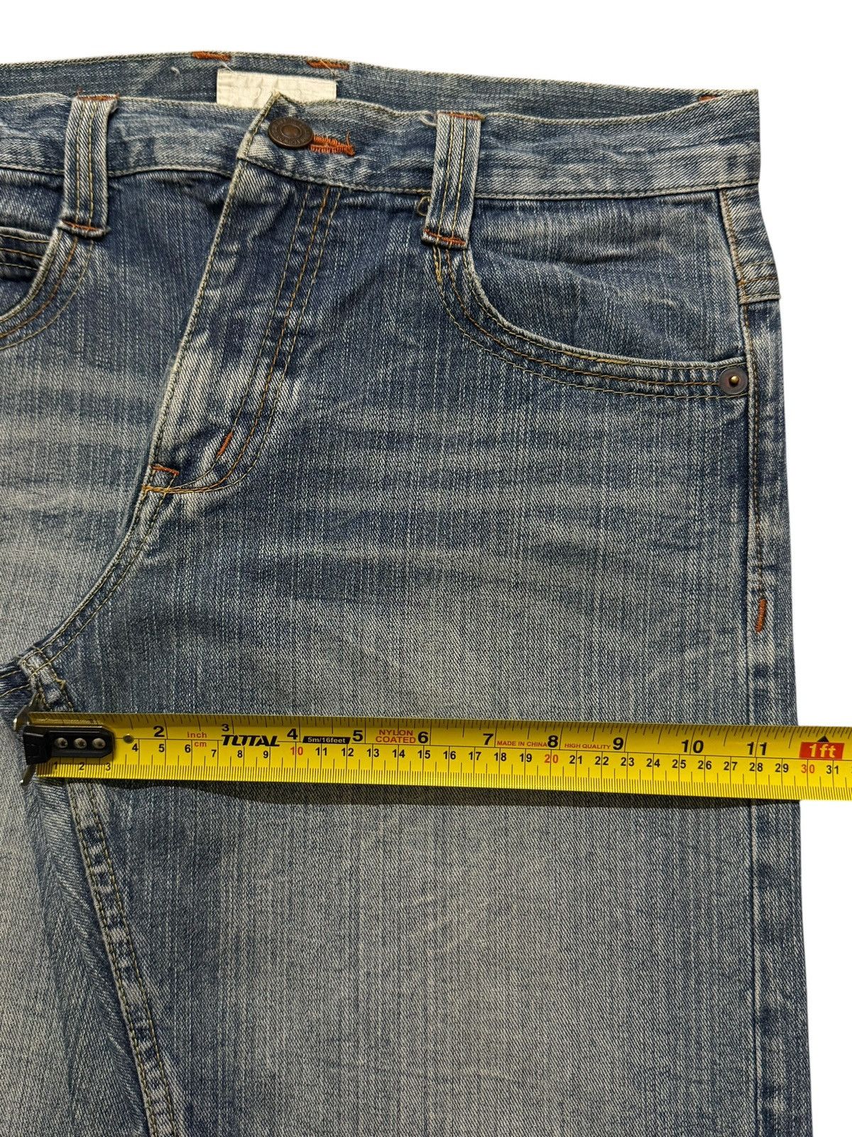Japanese Brand Vintage Y2K Japanese Brand Blue Faded Wash Wide Leg Jeans Size US 32 / EU 48 - 12 Thumbnail
