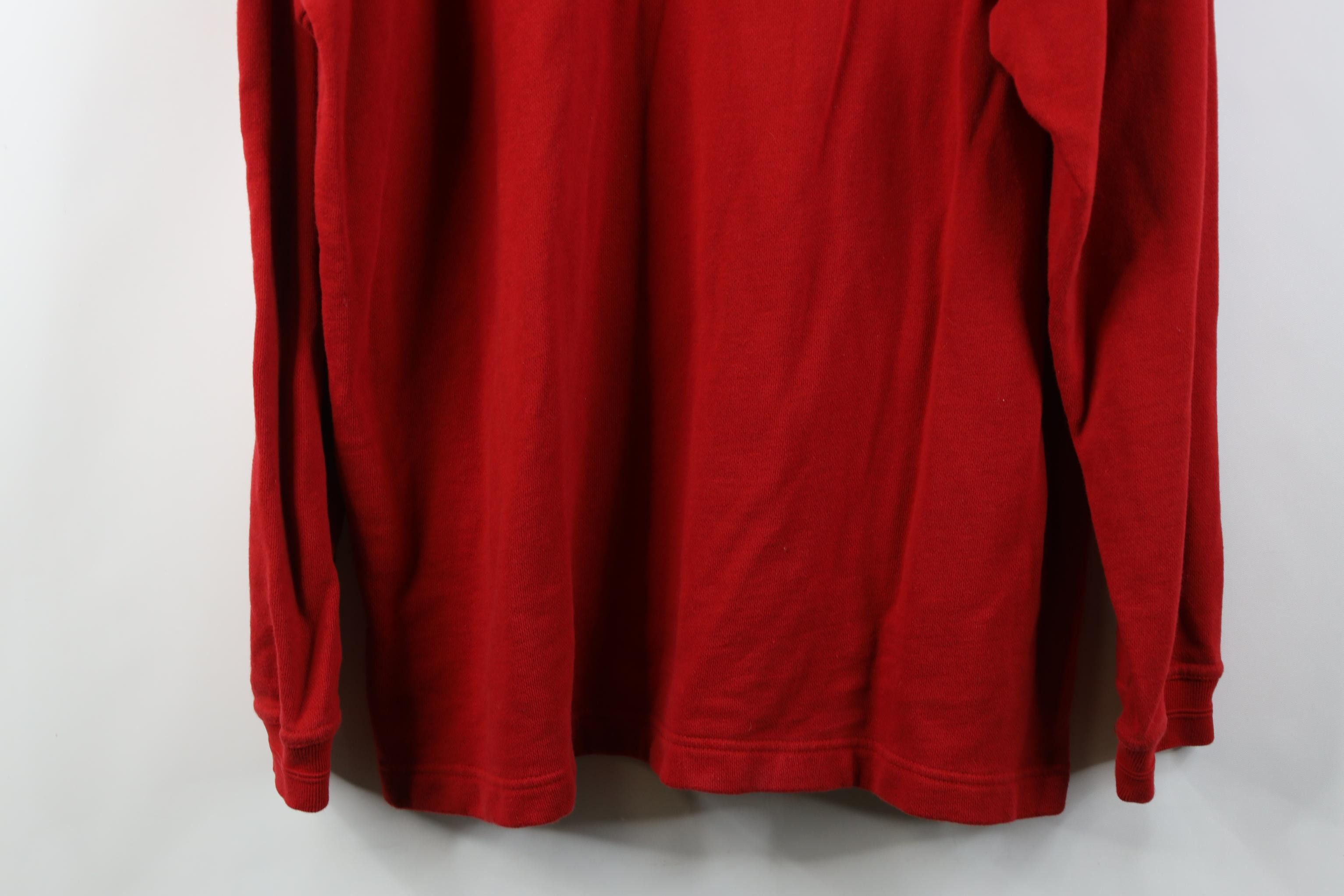 Nautica Vintage 90s Nautica Marine French Terry Sweatshirt Red Size US L / EU 52-54 / 3 - 14 Thumbnail