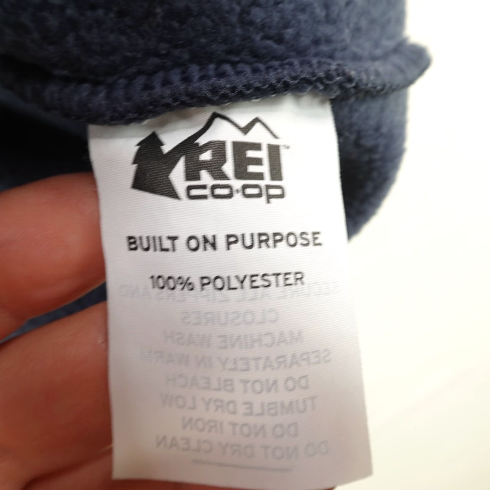 Vintage REI Jacket Mens Large Blue Sherpa Fleece Groundbreaker Co Op Full Zip Up Coat Size US L / EU 52-54 / 3 - 5 Thumbnail
