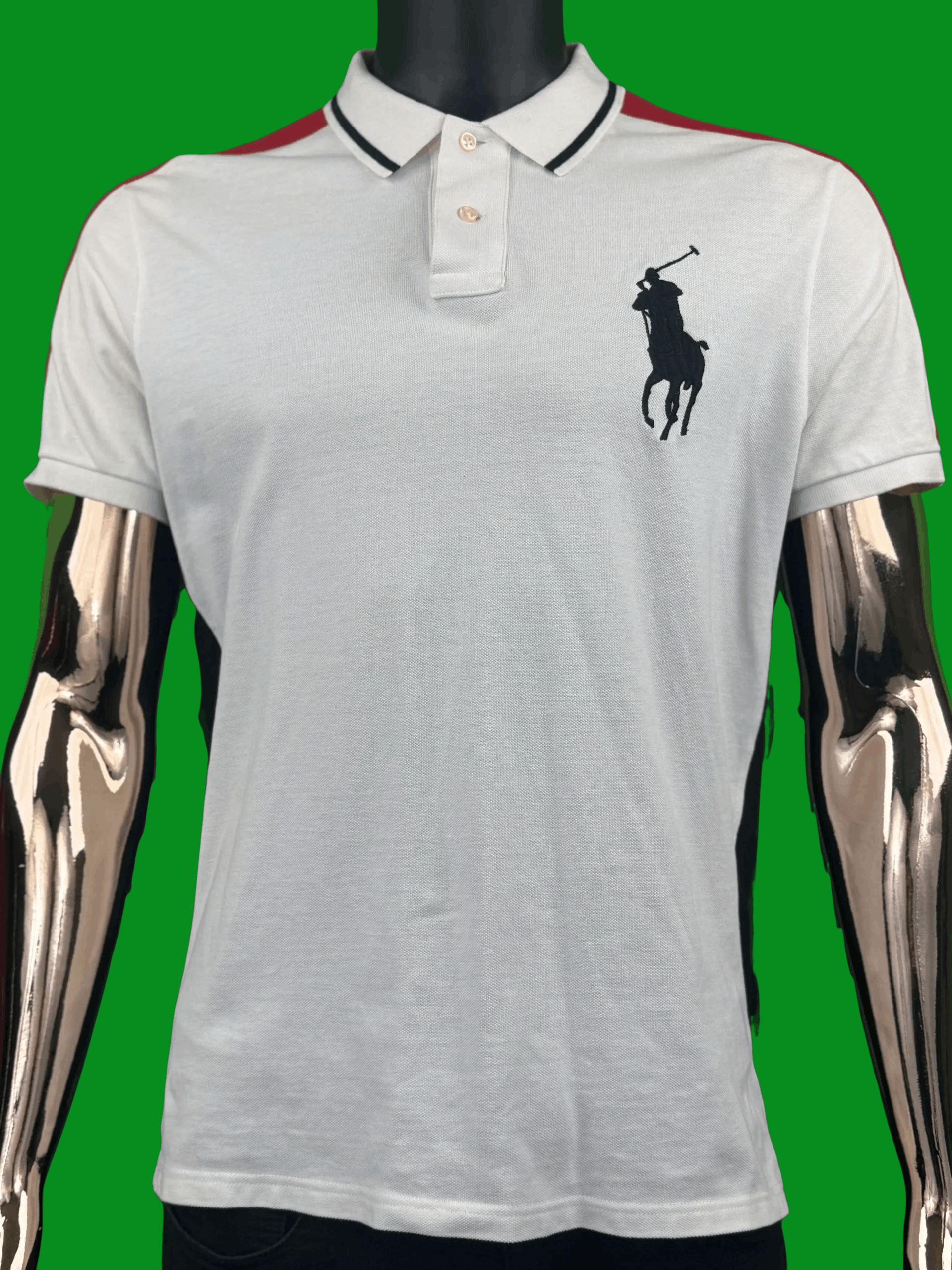 Polo Ralph Lauren VTG Polo Ralph Lauren Custom Slim Fit Color Block Polo Size US L / EU 52-54 / 3 - 2 Thumbnail