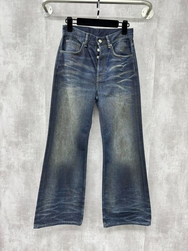 Acne Studios acne studios Water moire cat beard loose jeans 2503-Nextarr Size US 30 / EU 46 - 1 Thumbnail