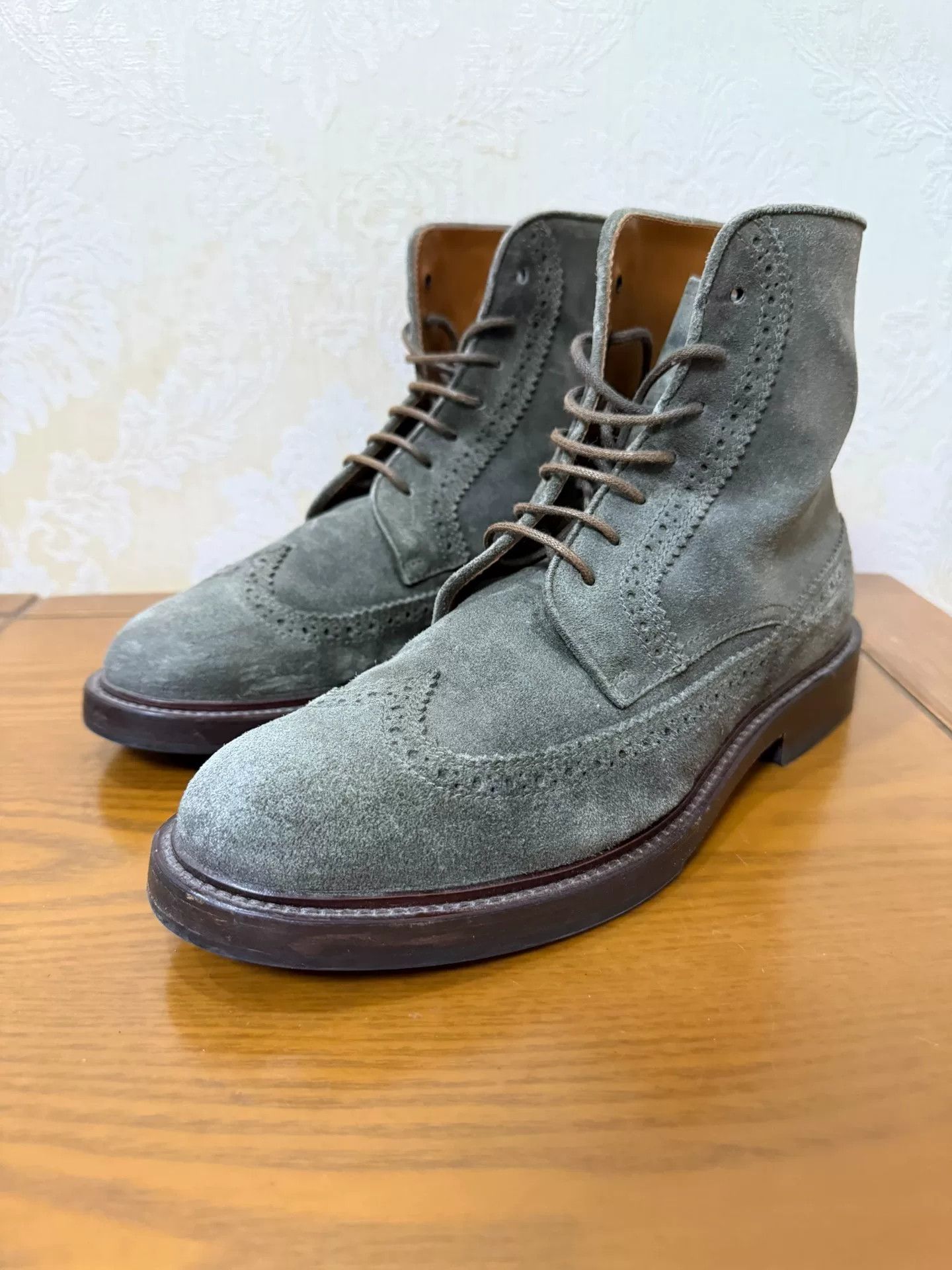 Brunello Cucinelli Brunello Cucinelli Leather Orange Boots 7 Men Size US 7 / EU 40 - 1 Thumbnail