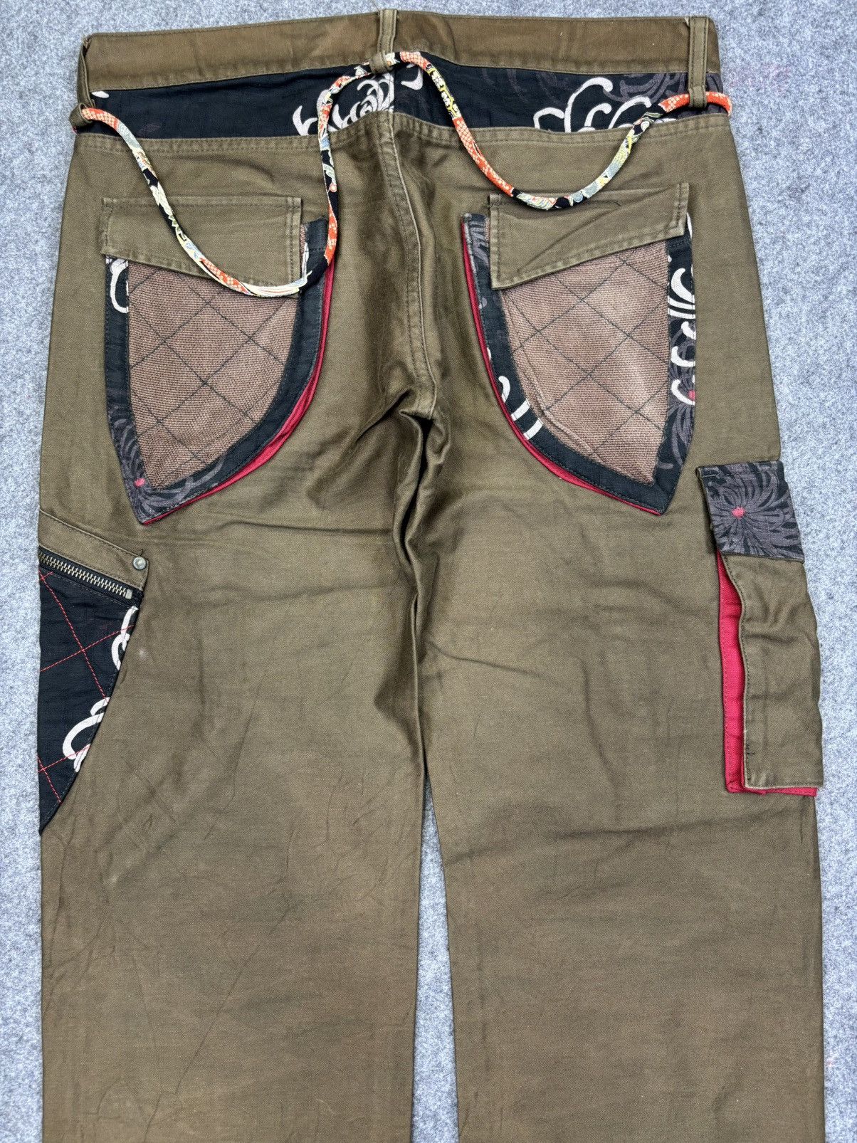 Japanese Brand 💥Artisanal💥GEMSTONE Japan Streetwear 3D Cargo Pant F727 Size US 32 / EU 48 - 11 Thumbnail