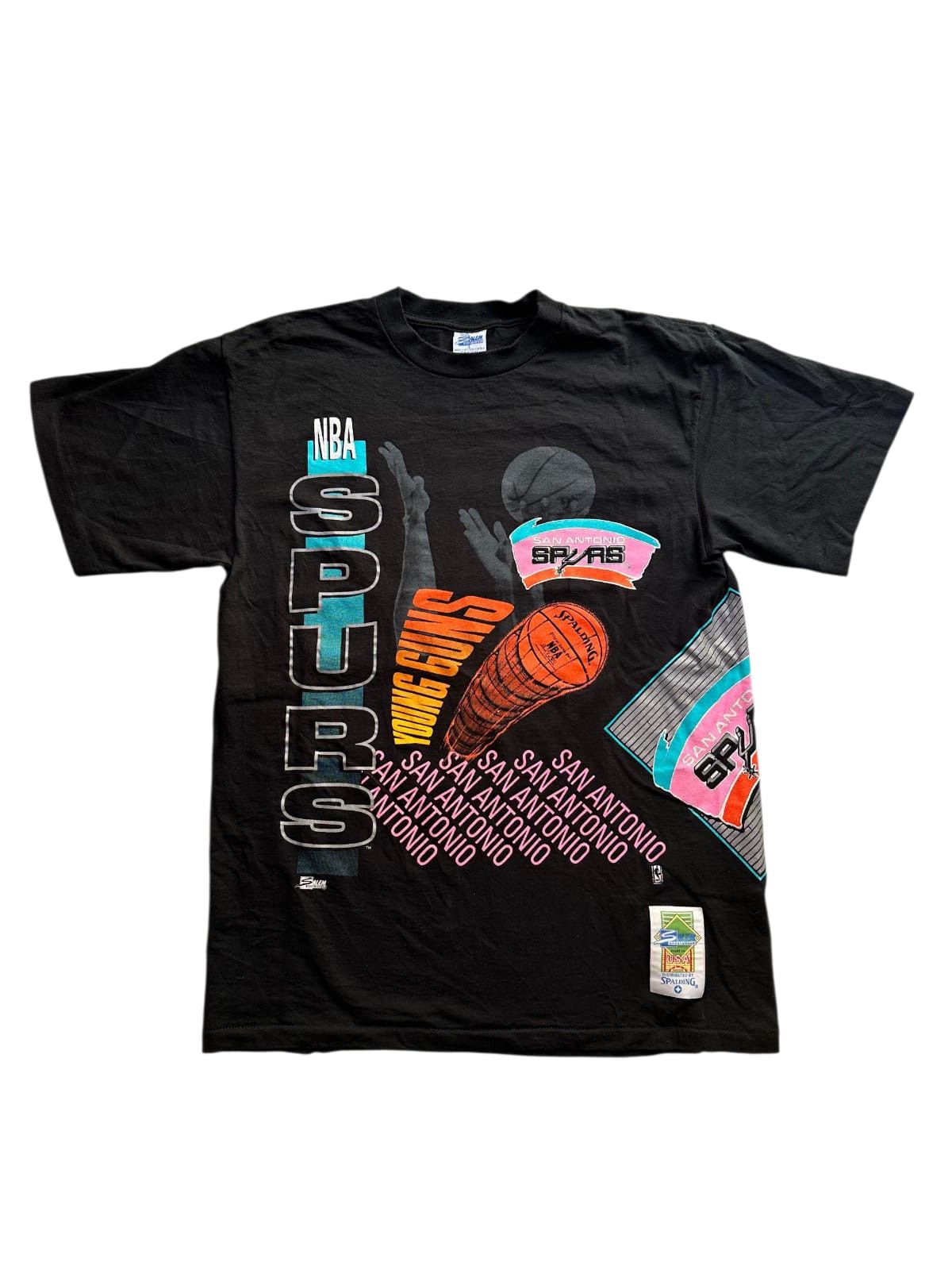Salem Sportswear 90s Rare NBA San Antonio Spurs 1991 Vintage Shirt Size US L / EU 52-54 / 3 - 1 Thumbnail
