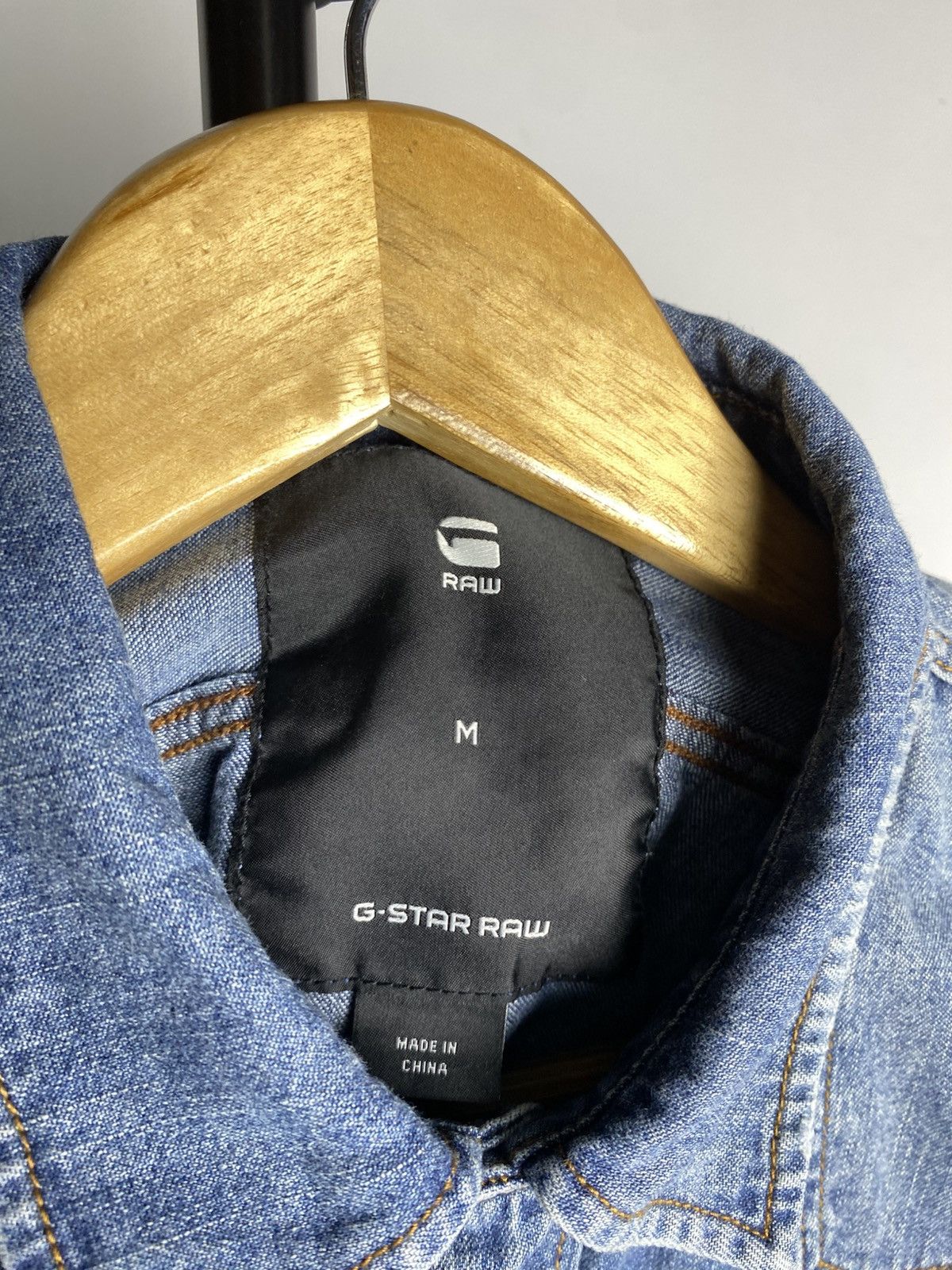 G-Star × Vintage G-Star Raw Distressed Patch Work Denim Shirt Blue Western Size US M / EU 48-50 / 2 - 5 Thumbnail