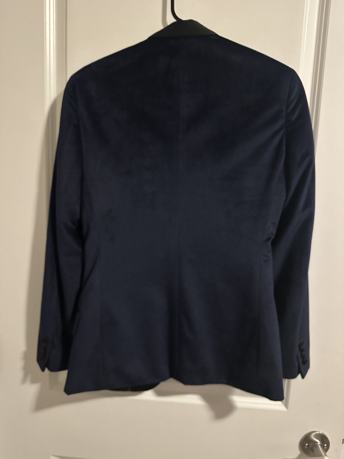 Other Midnight Blue Tailored Velvet Blazer Size 36S - 4 Thumbnail