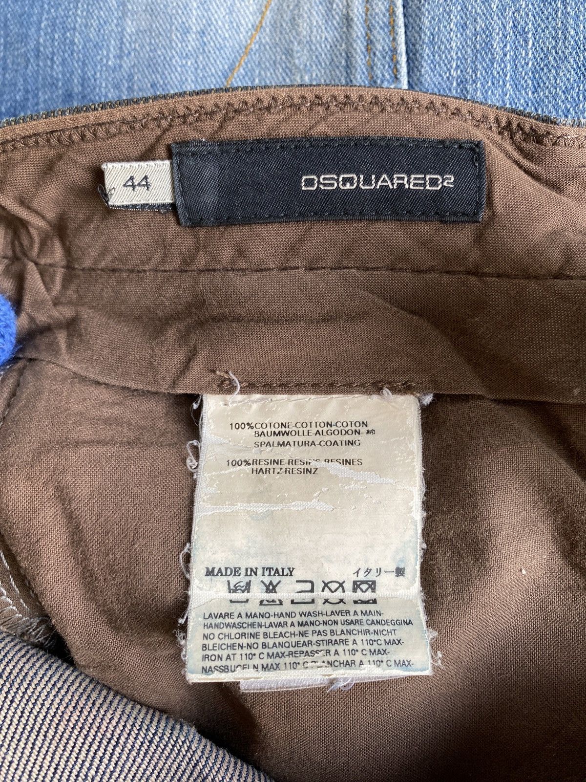 Dsquared2 Vintage Dsquared2 Waxed D2Lux Flare Denim Size US 29 - 16 Thumbnail