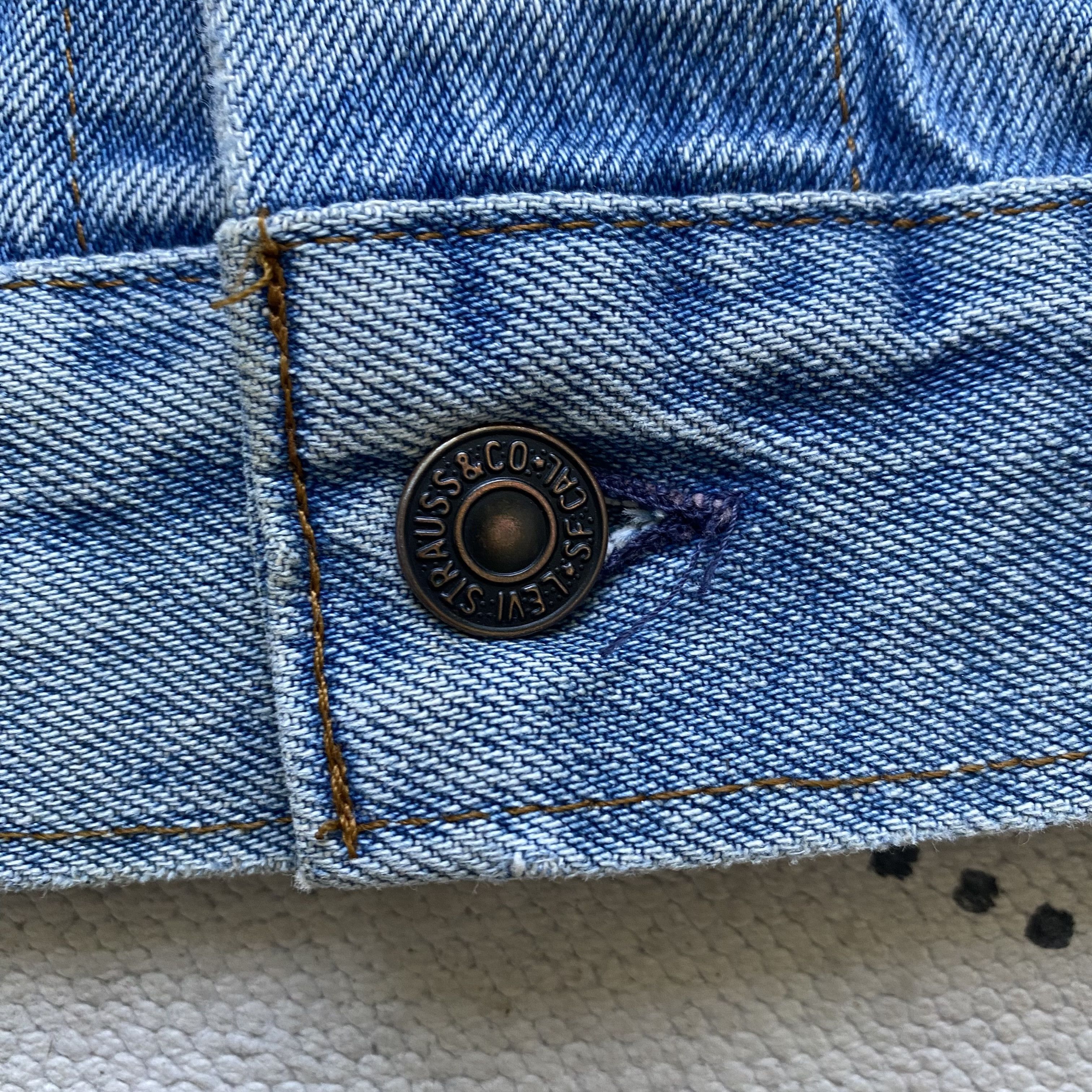 Levi's Vintage Clothing Vintage 80-90 Levis denim jacket Gold Wings Made in Canada Size US S / EU 44-46 / 1 - 9 Thumbnail