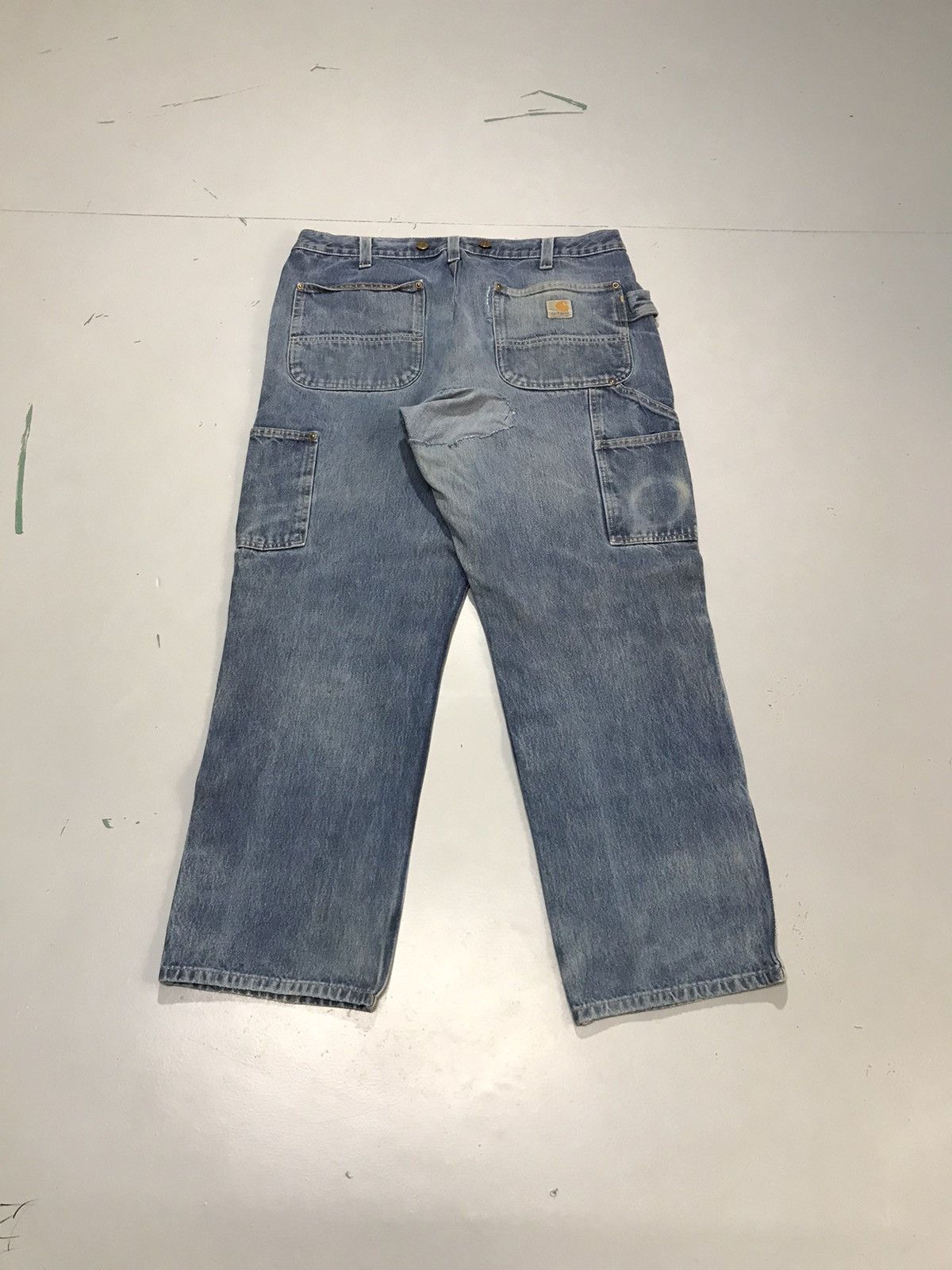 Carhartt Vintage Carhartt double knee workwear denim Size US 34 / EU 50 - 2 Thumbnail