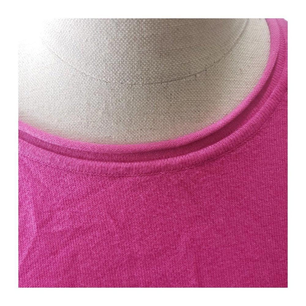 Designer CT905 Zenana Pink Scoop Neck Ladies Sweater L Size L / US 10 / IT 46 - 3 Thumbnail