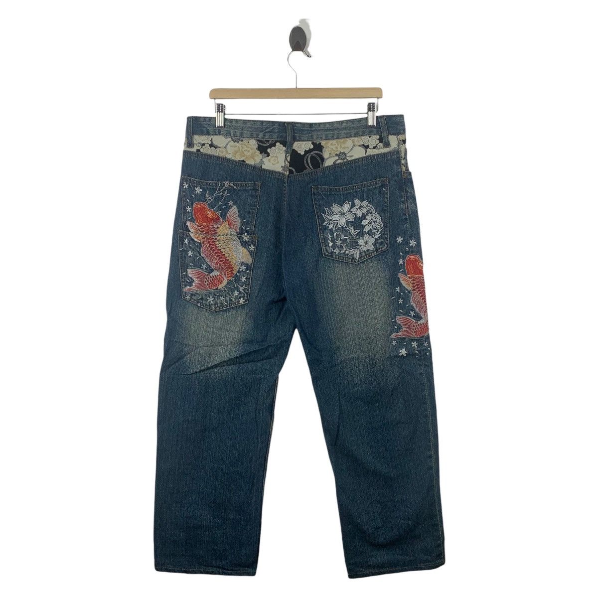 If Six Was Nine × Japanese Brand JAPANESEBRAND Sukajan japanese culture jeans Size US 34 / EU 50 - 4 Thumbnail