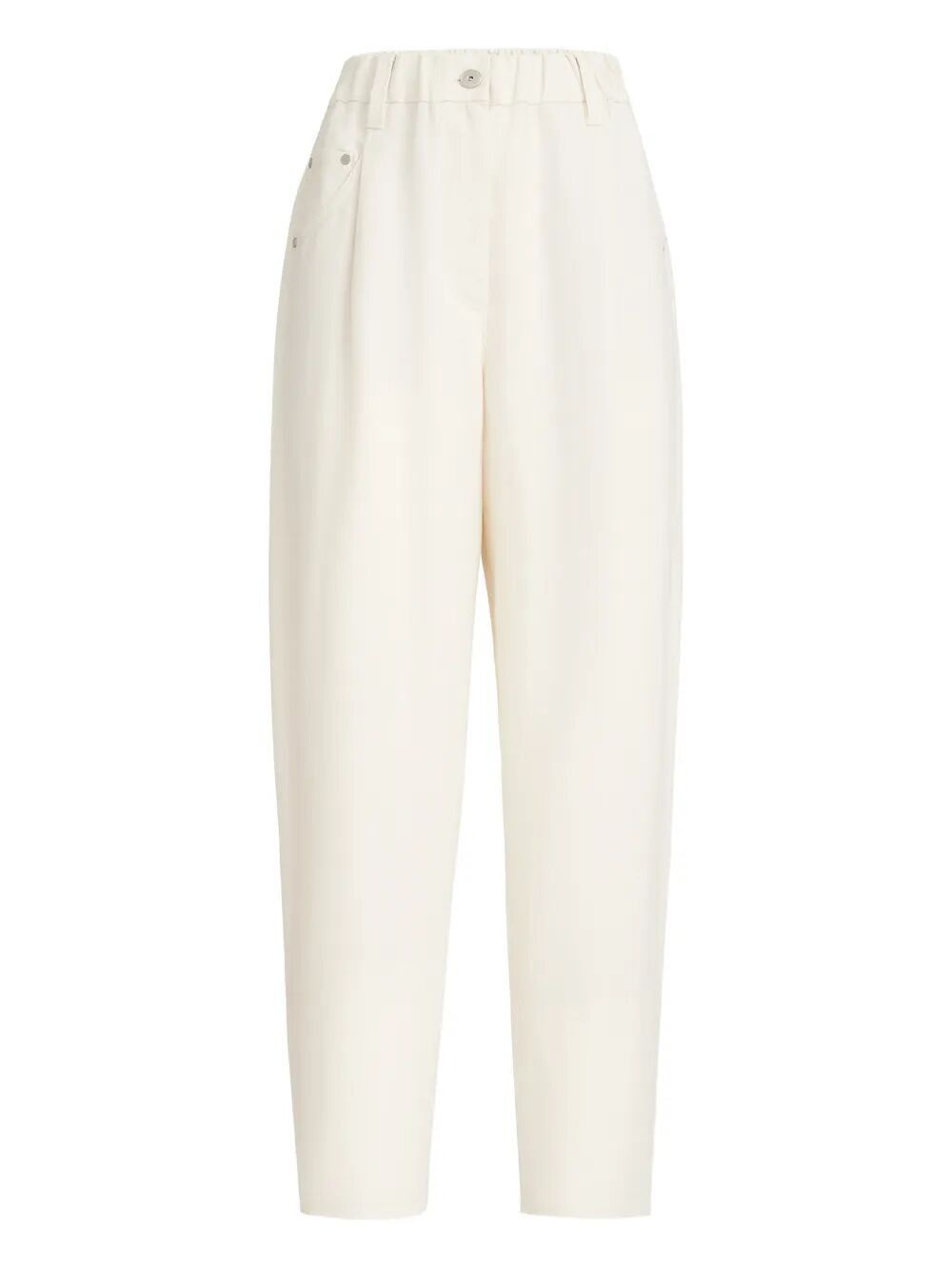 Brunello Cucinelli STRAIGHT NATURAL TROUSERS Size 28" / US 6 / IT 42 - 1 Thumbnail
