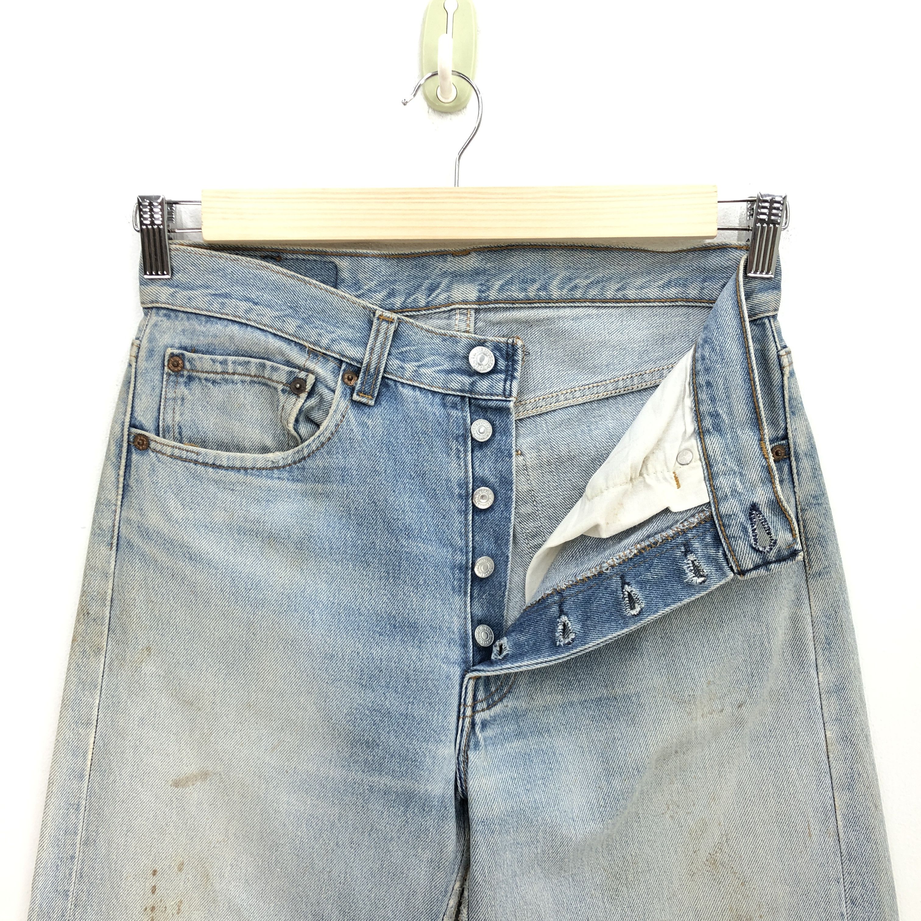 Levi's Vintage 90s Levis 501xx Jeans Dirty Levis Light Wash Pants Size US 30 / EU 46 - 6 Thumbnail