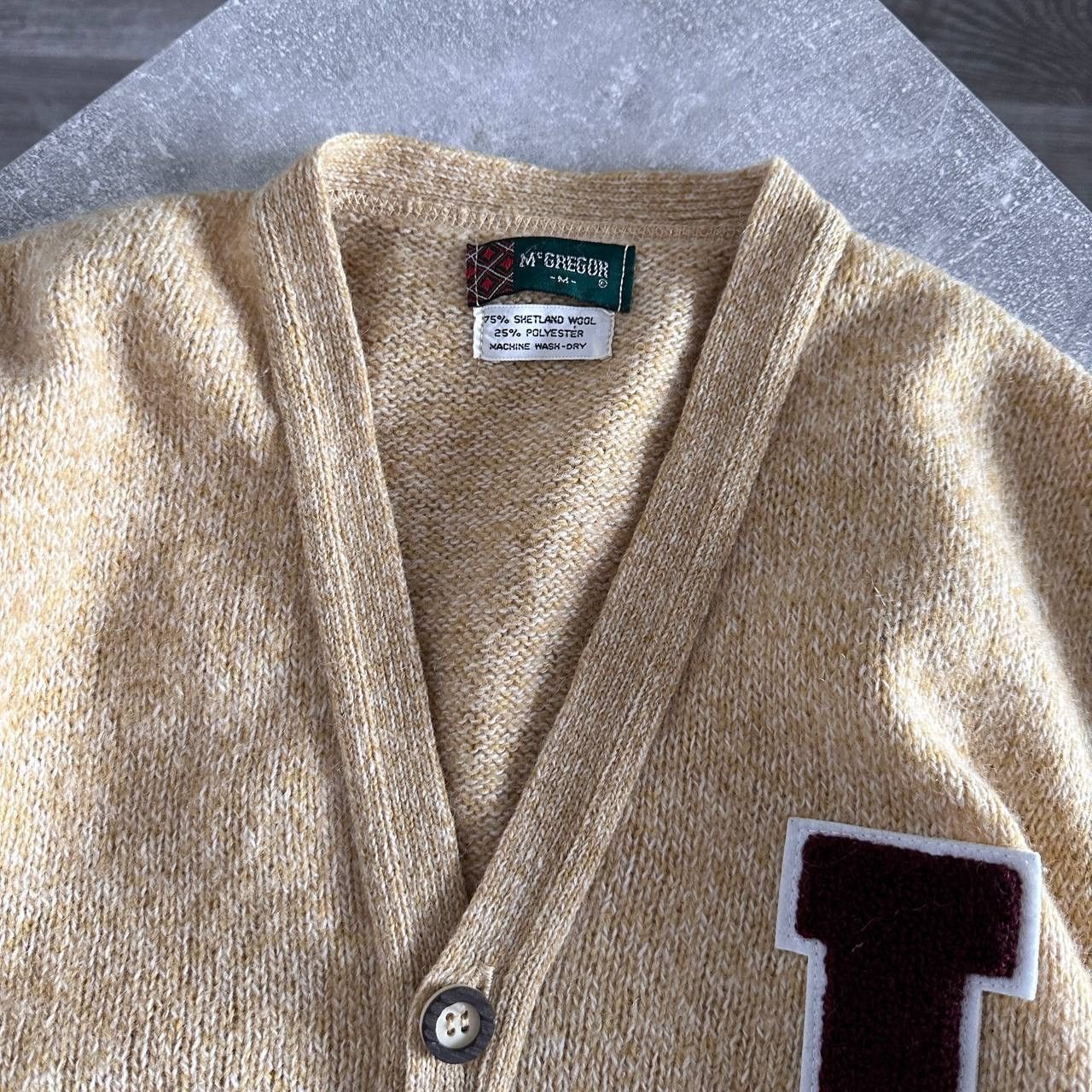 Vintage Vintage 80s McGregor Knitted Cardigan Varsity Ivy Old money Size US M / EU 48-50 / 2 - 5 Thumbnail