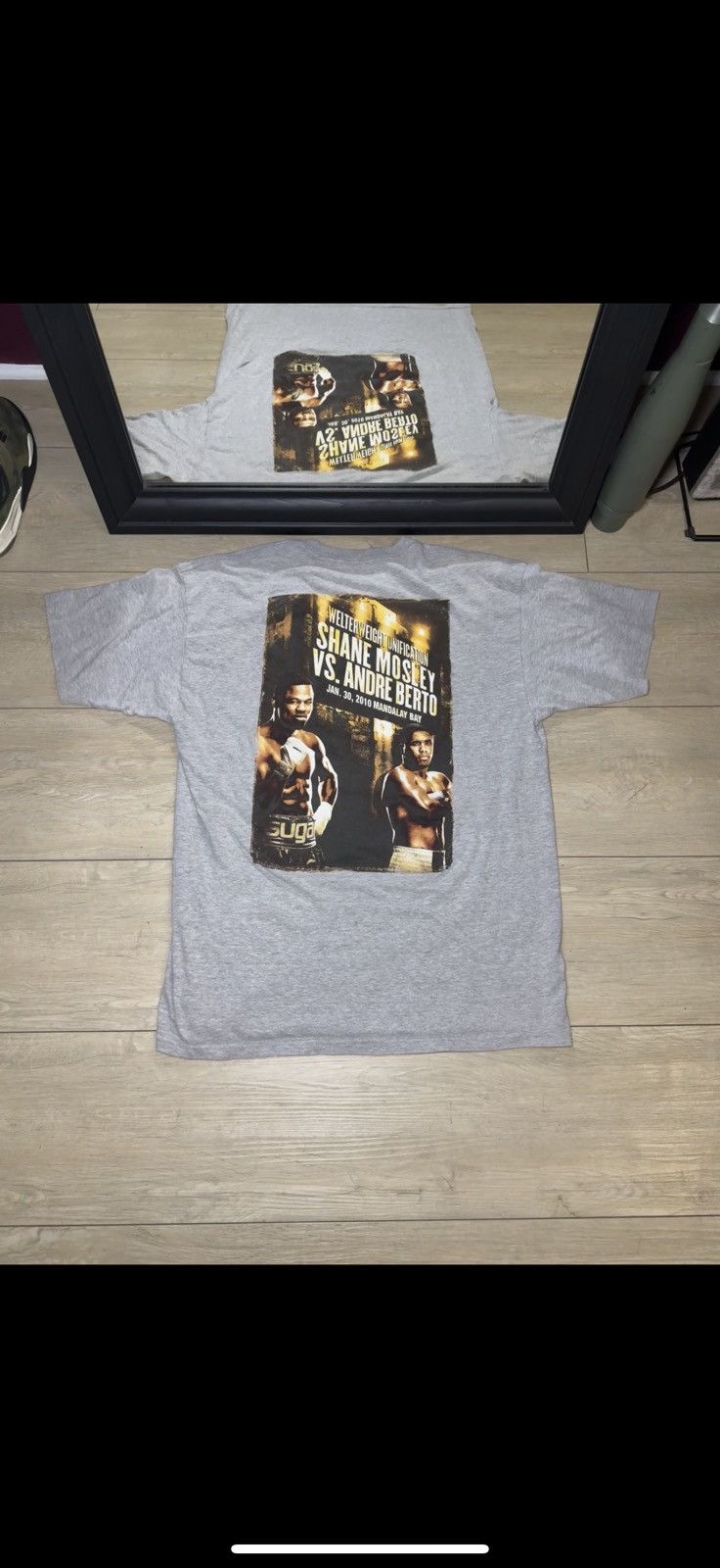 Other Vintage / Y2K 2010 Shane Mosley Vs. Andre Berto Fight Shirt Size US L / EU 52-54 / 3 - 1 Thumbnail