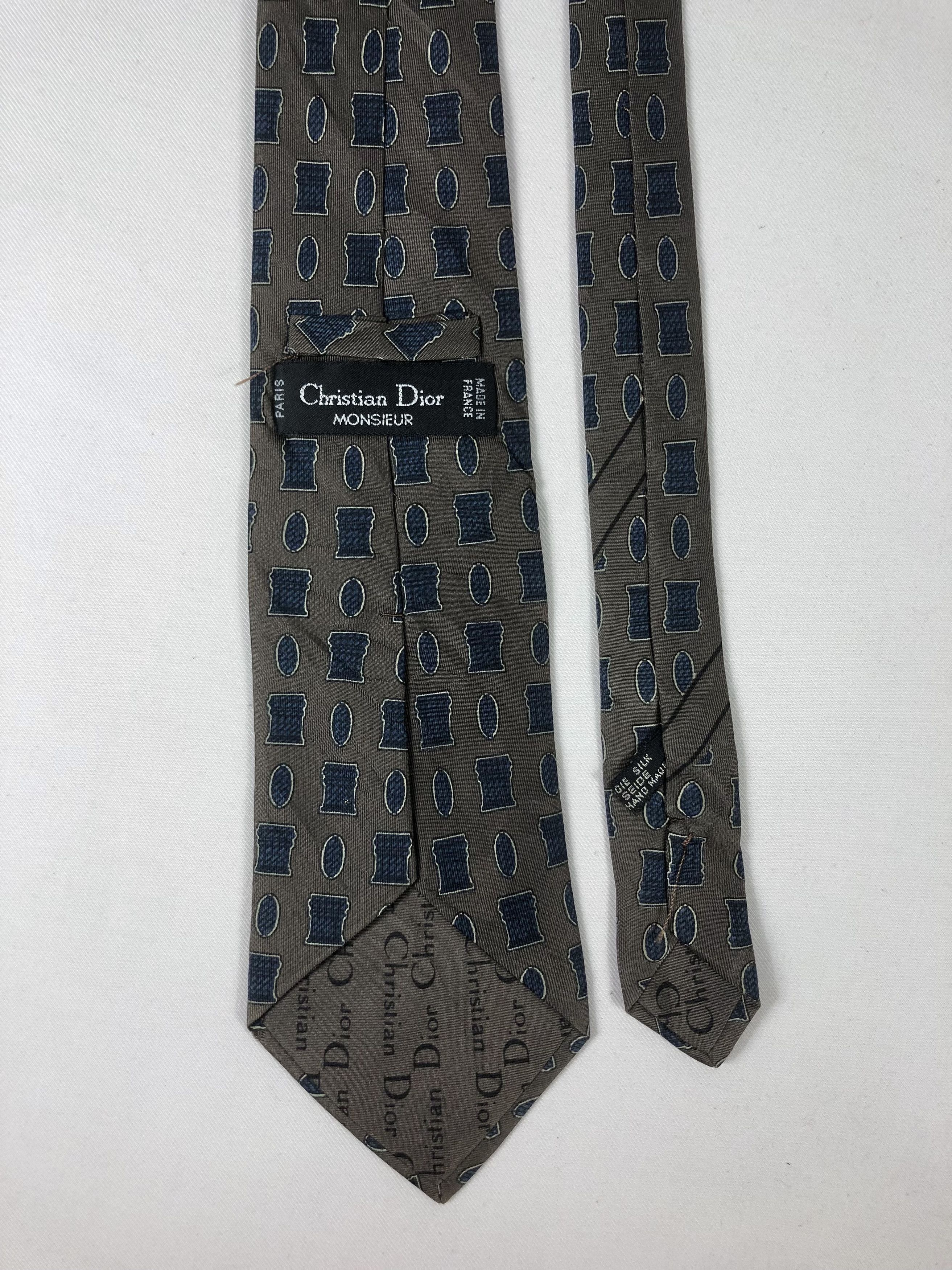 Christian Dior Monsieur Rare Vintage Christian Dior Monsieur Silk Tie Made in France Size ONE SIZE - 6 Thumbnail