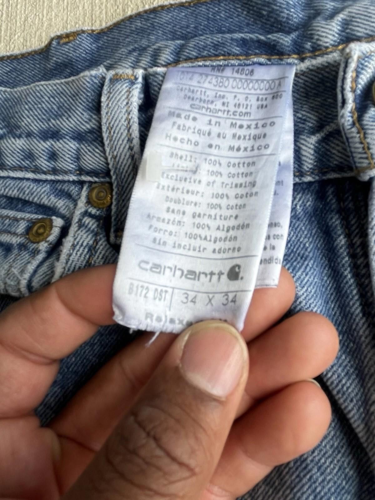 Carhartt Carhartt Blanket Lined Denim Pants Size 34x34 Size US 34 / EU 50 - 2 Thumbnail