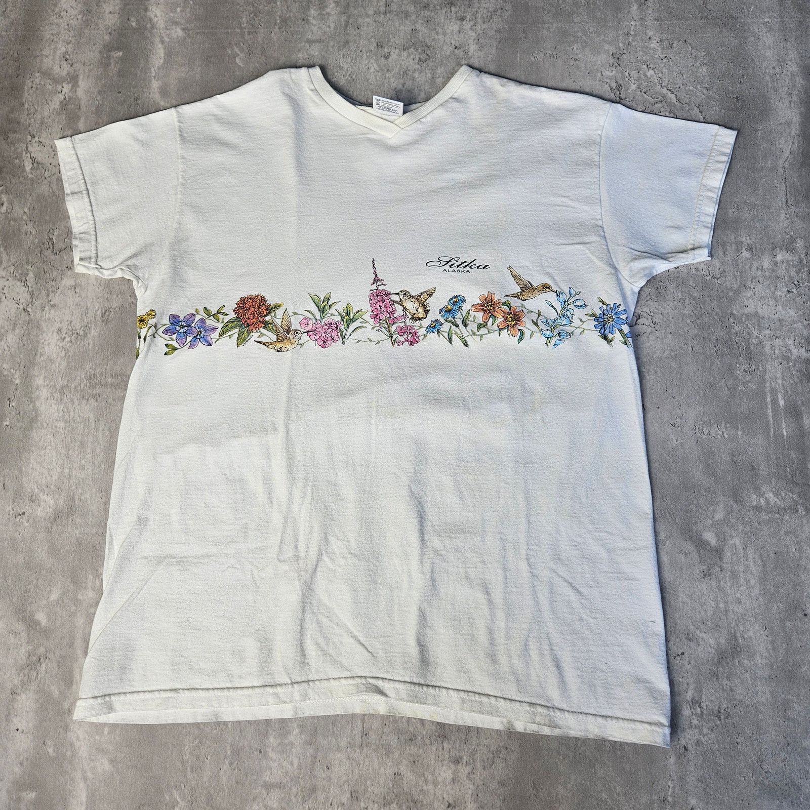 Anvil Vintage 90s Anvil Cottagecore Floral Flower Retro Tee XL Size XL / US 12-14 / IT 48-50 - 1 Thumbnail