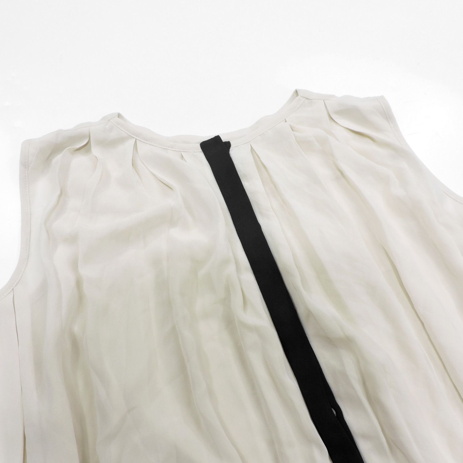 Lanvin LANVIN EN BLUE BLACK VERTICAL STRIP BLOUSE Size XS / US 0-2 / IT 36-38 - 8 Thumbnail