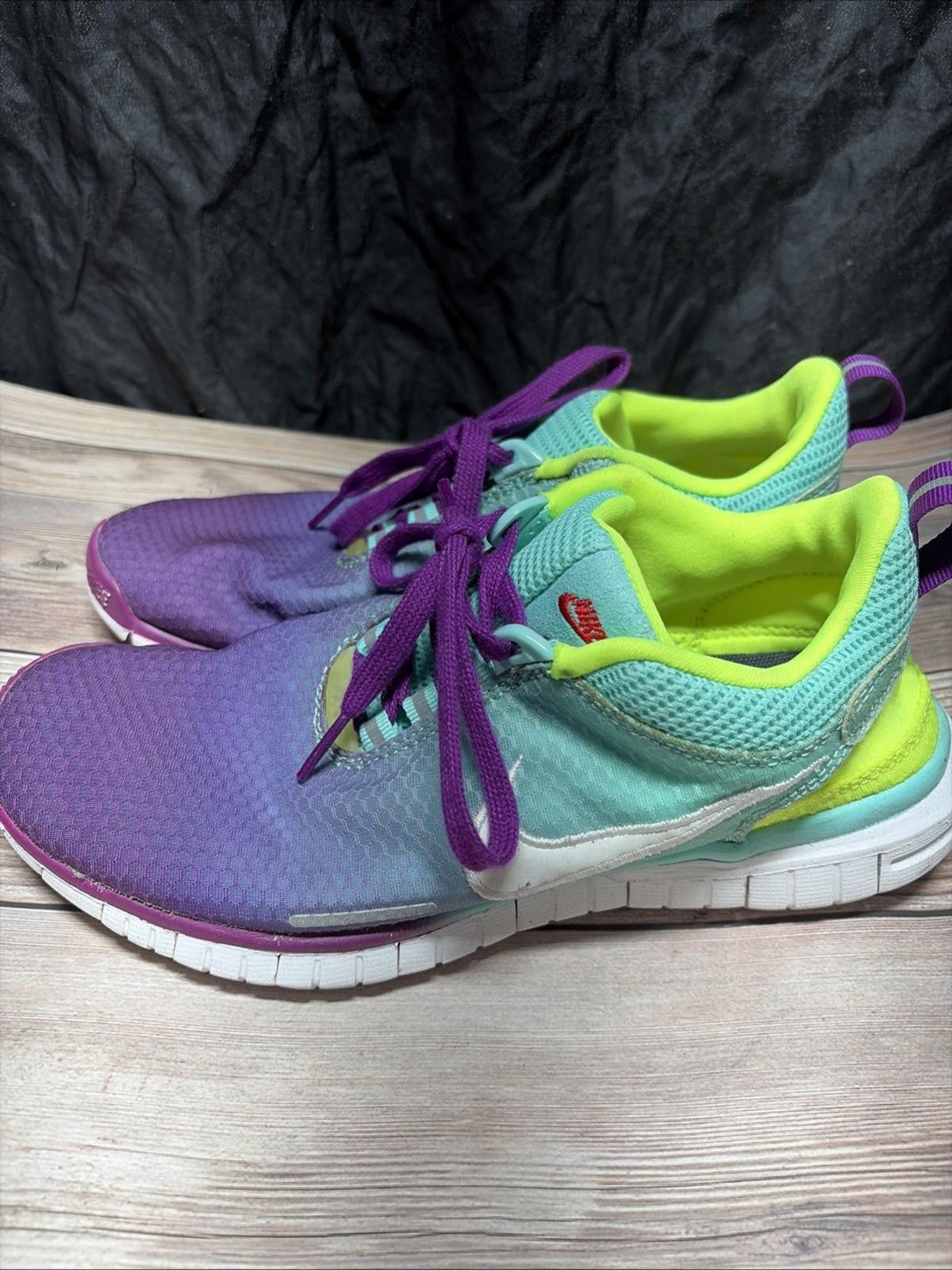 Nike Women’s Nike Free ID 689841 991 • Sz8 (Purple,teal & Yellow) Size US 8 / IT 38 - 3 Thumbnail