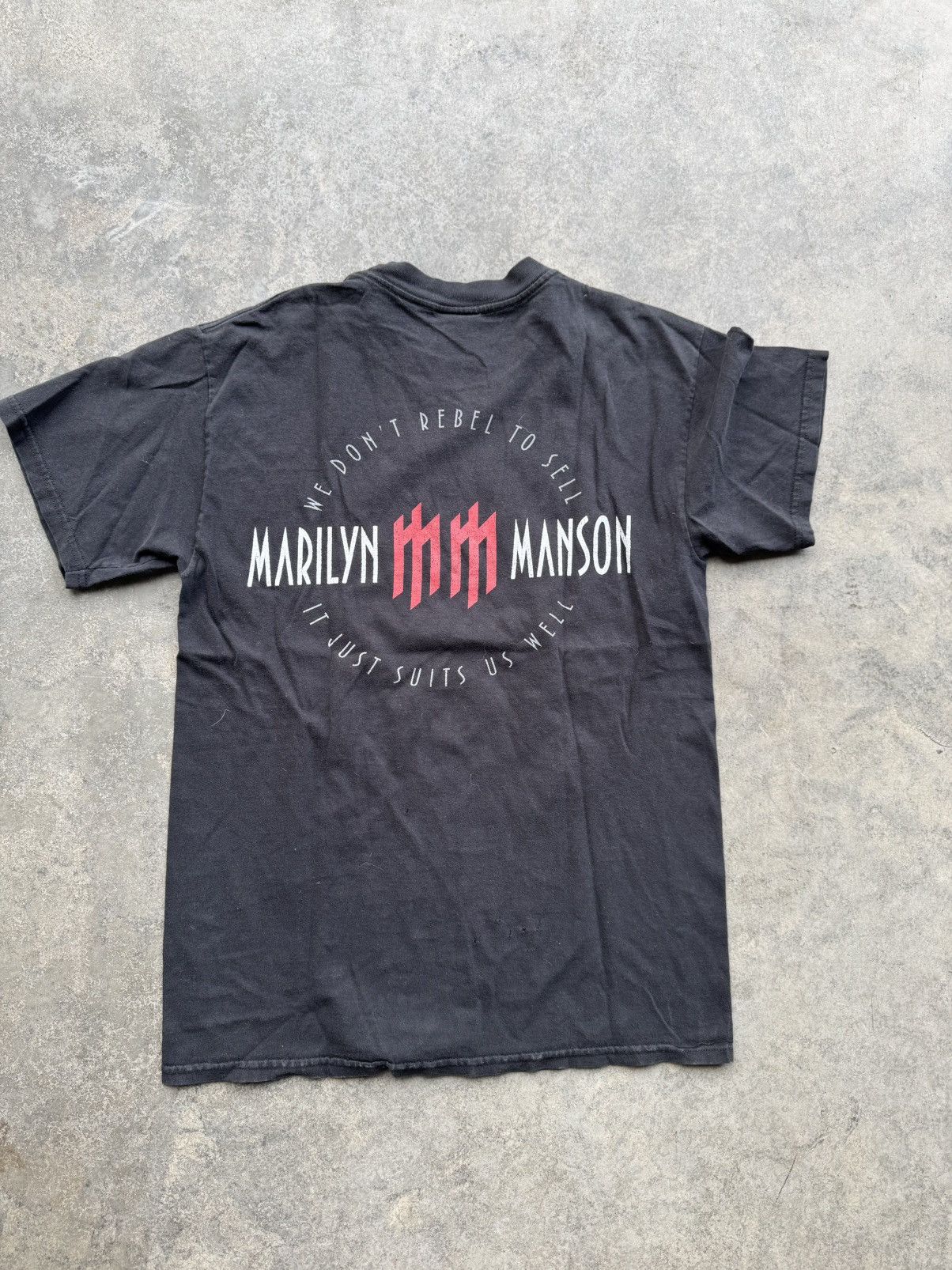 Band Tees × Marilyn Manson × Vintage Y2K Marilyn Manson Tee Size US M / EU 48-50 / 2 - 3 Thumbnail
